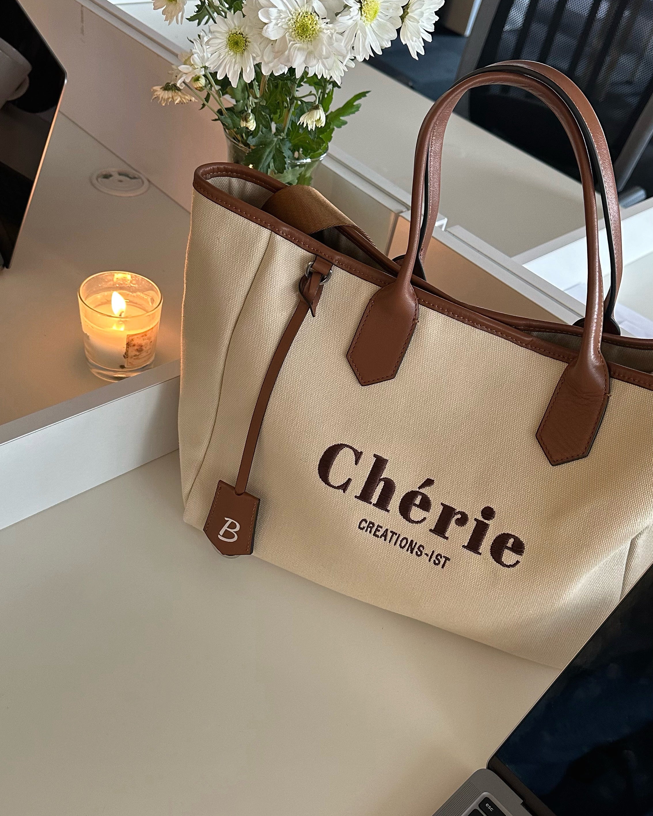 Rachel Canvas large beige