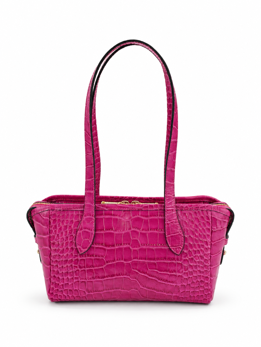 RACHEL SHOULDER - PINK CROCO