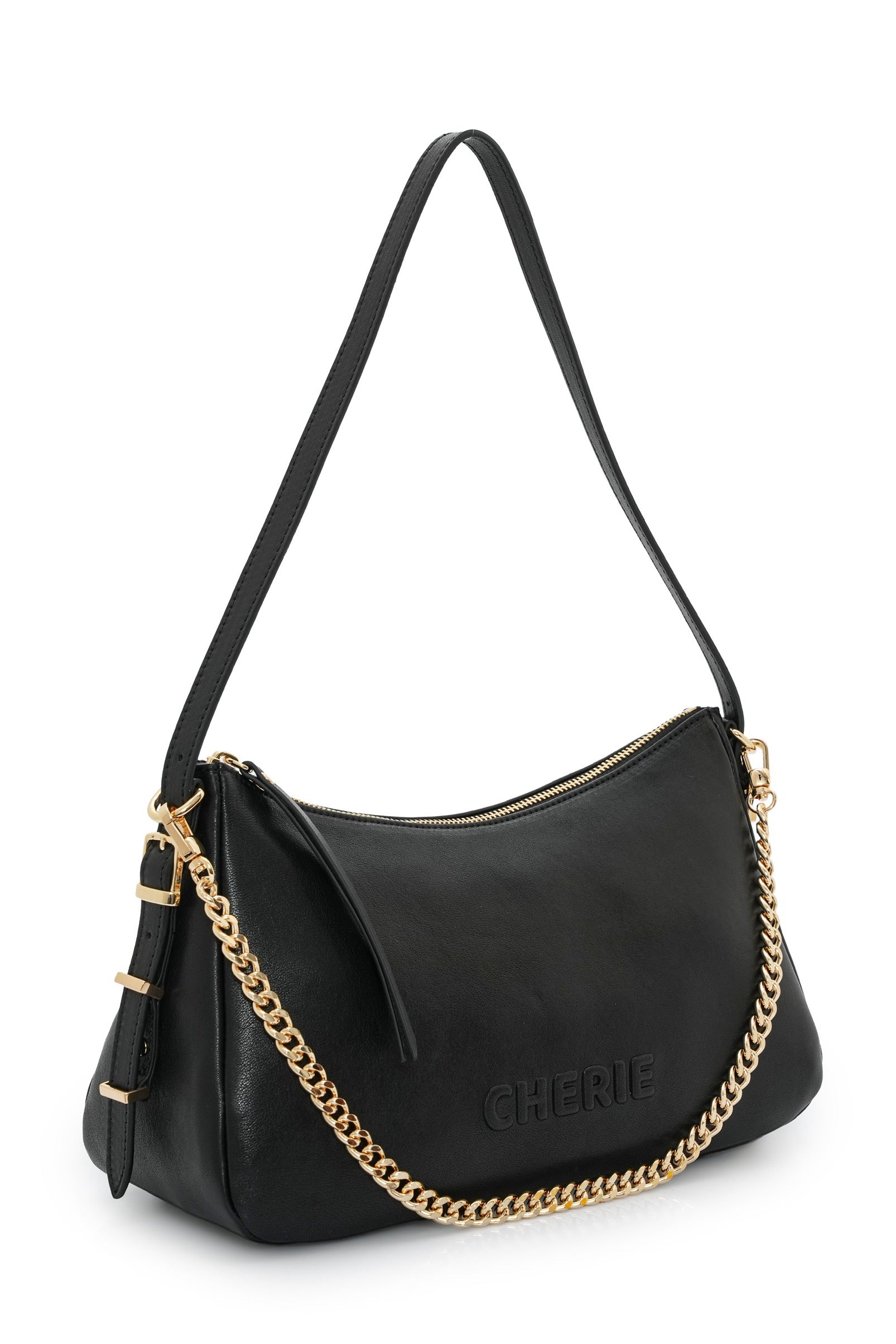 Hailey black leather