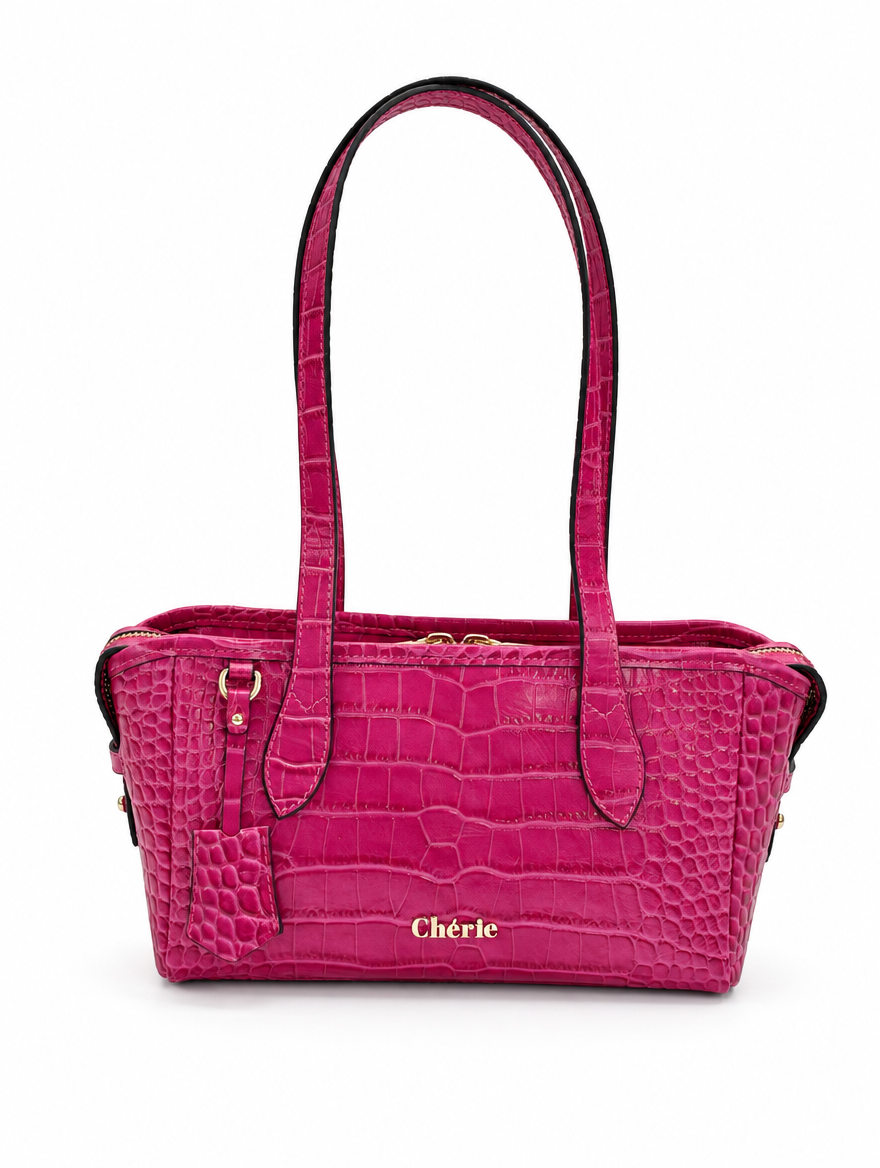 RACHEL SHOULDER - PINK CROCO