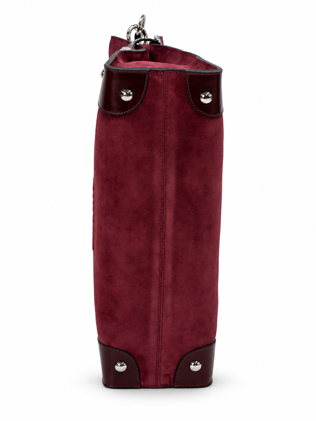 Trapper burgundy suede