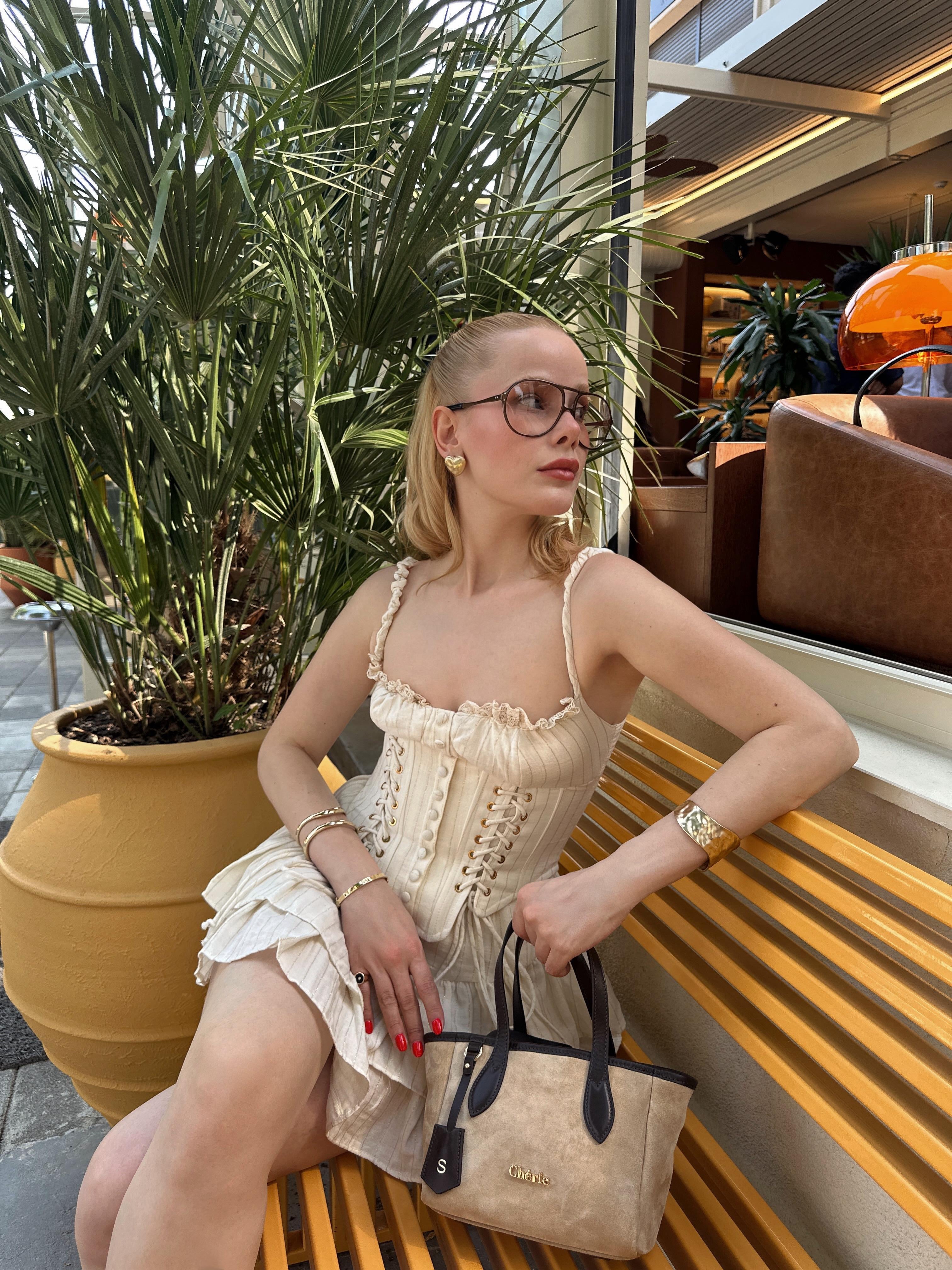 Rachel Baby - Suede biscuit