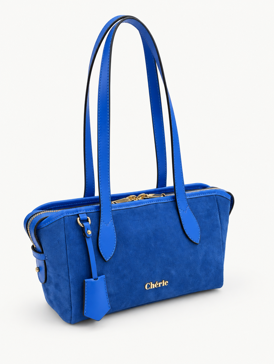 RACHEL SHOULDER - BLUE SUEDE