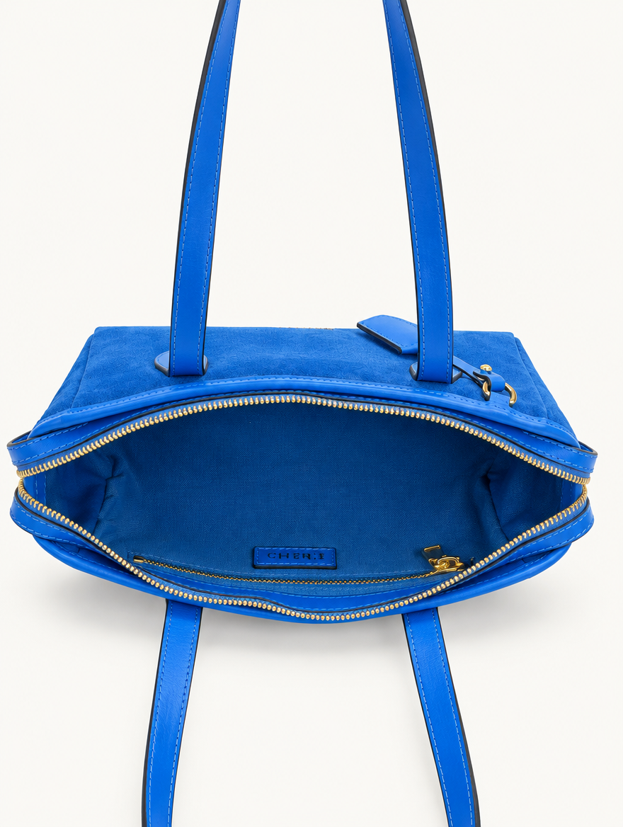 RACHEL SHOULDER - BLUE SUEDE