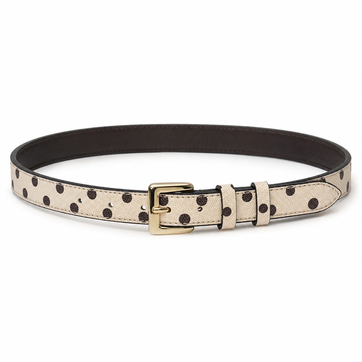 Riri Belt - Bej Puantiye