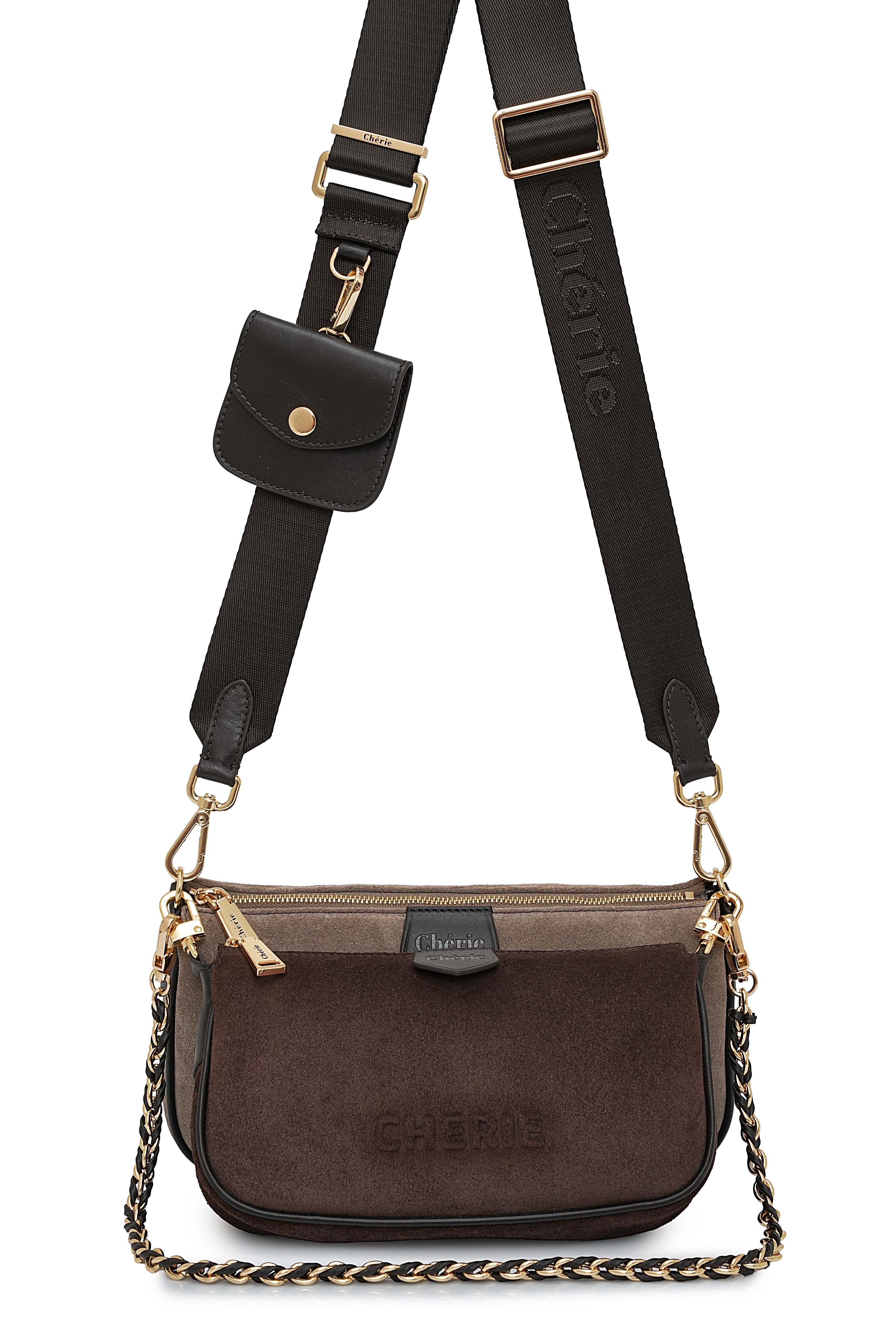 Lovita suede taupe/brown