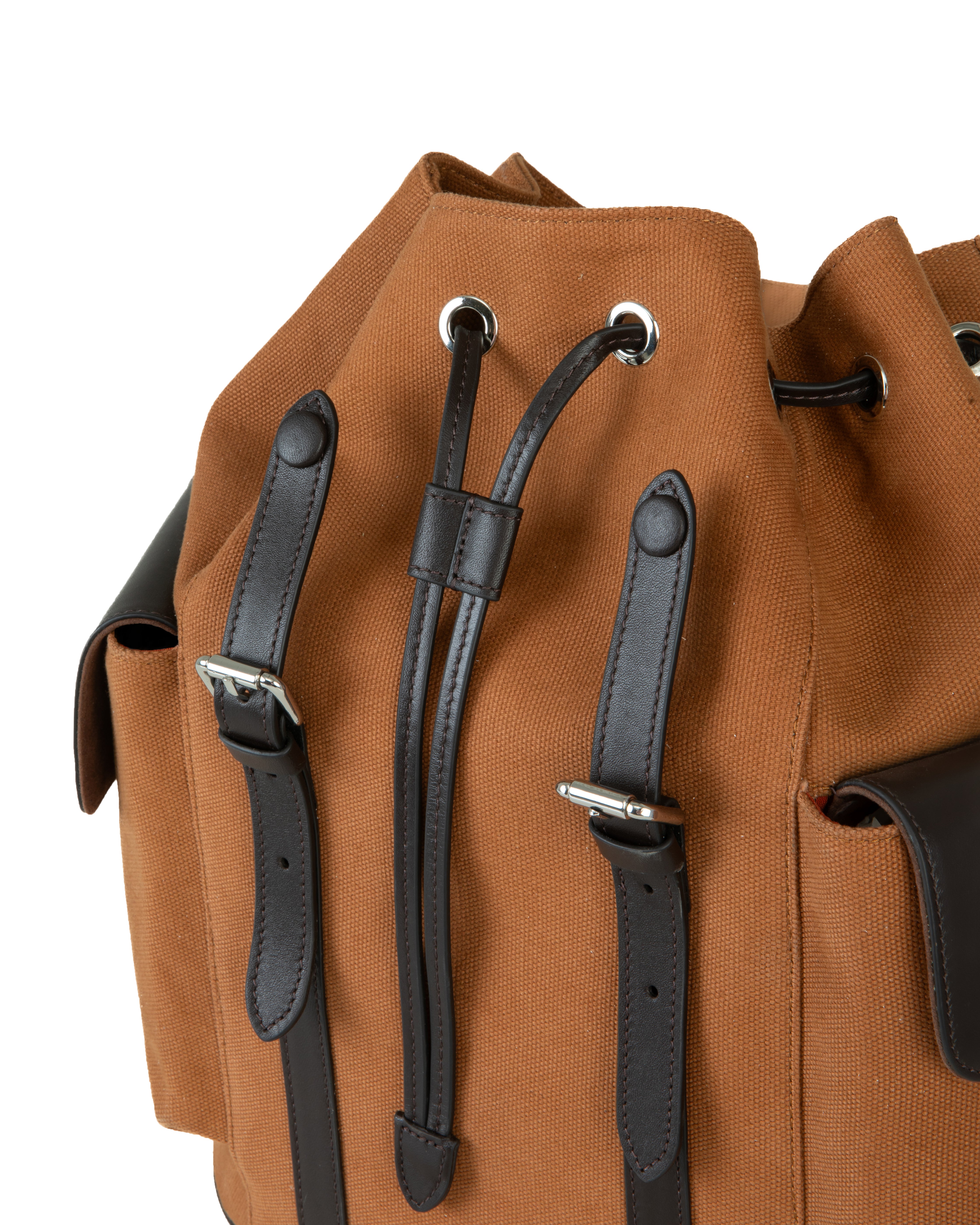 cosby tan canvas backpack