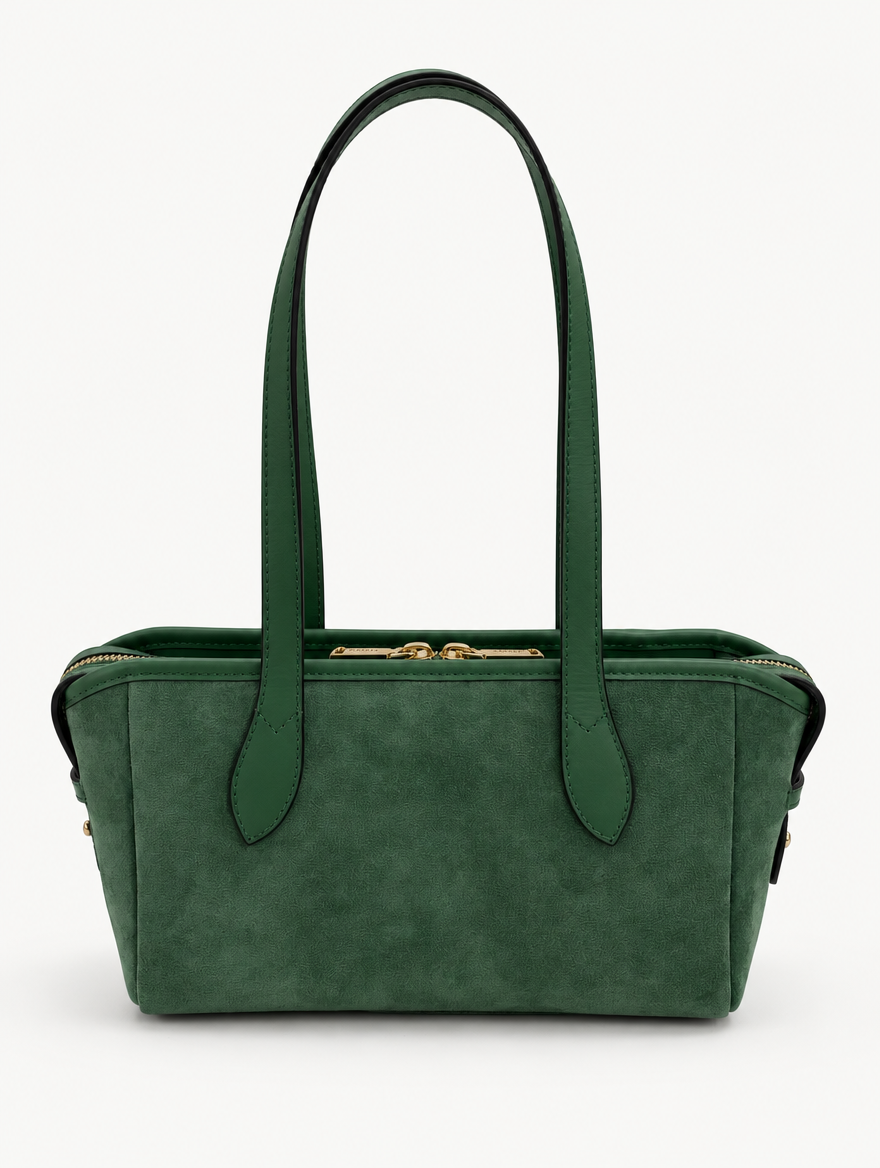 RACHEL SHOULDER - GREEN SUEDE