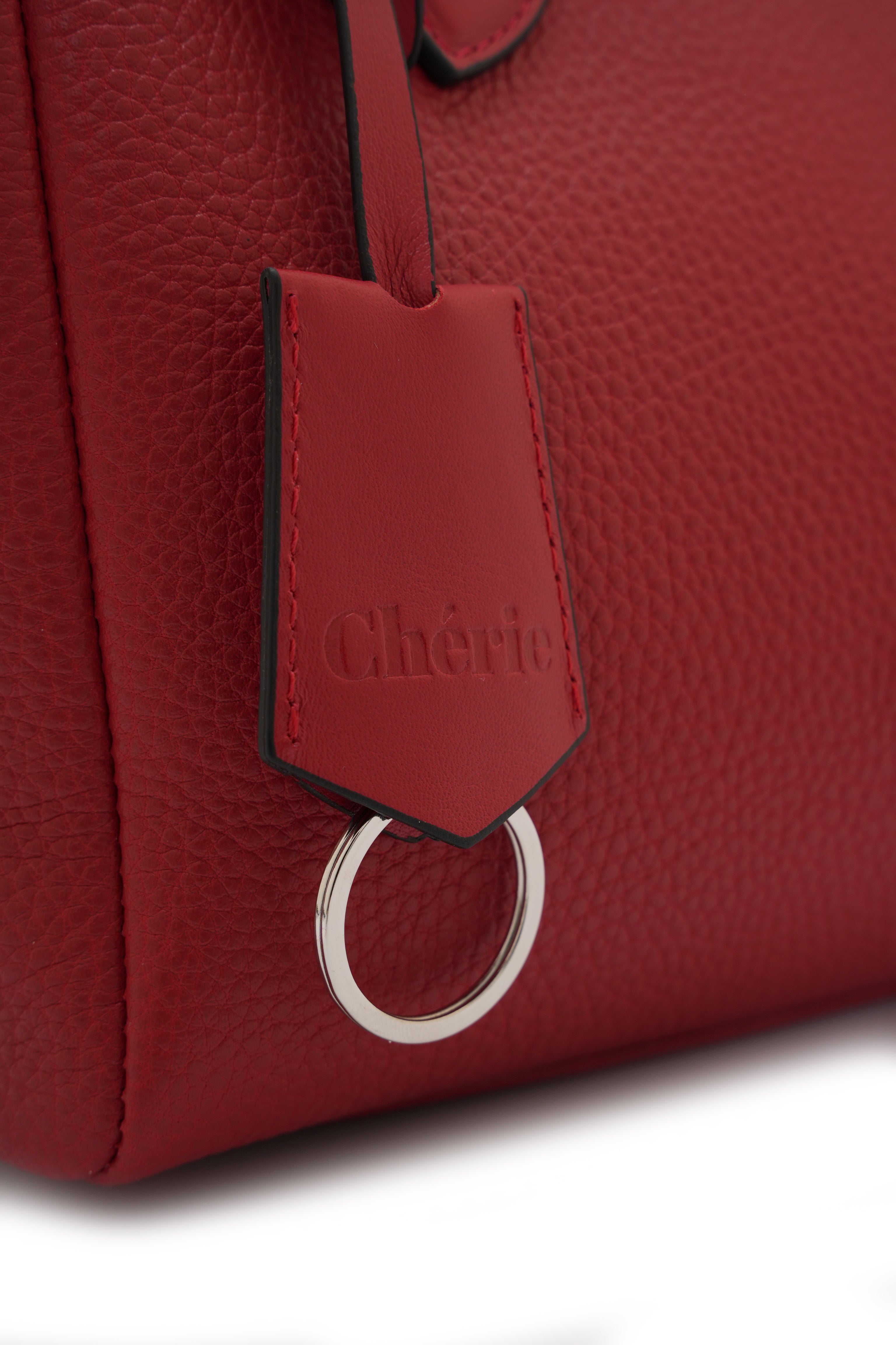 Rachel Red Leather