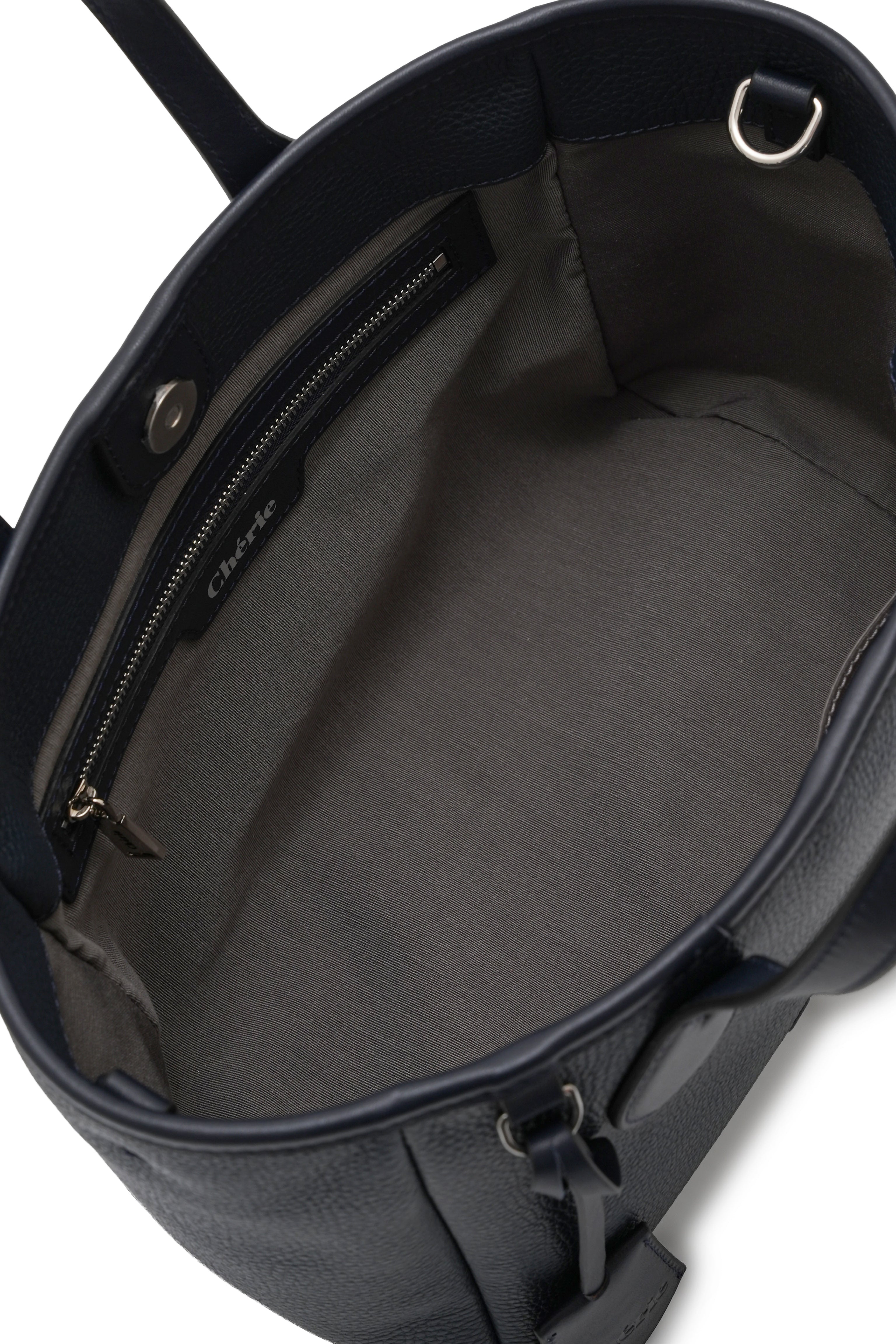 Rachel Navy Blue Leather