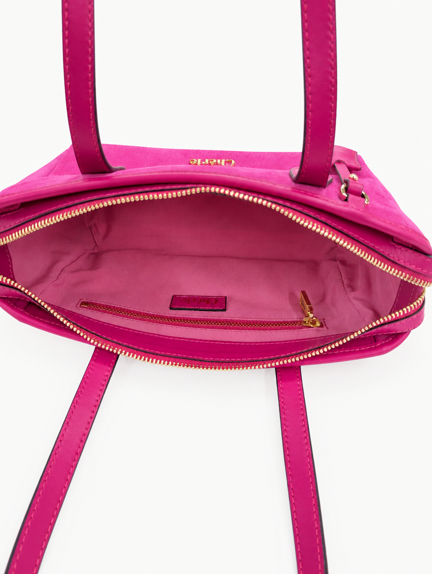 RACHEL SHOULDER - PINK SUEDE