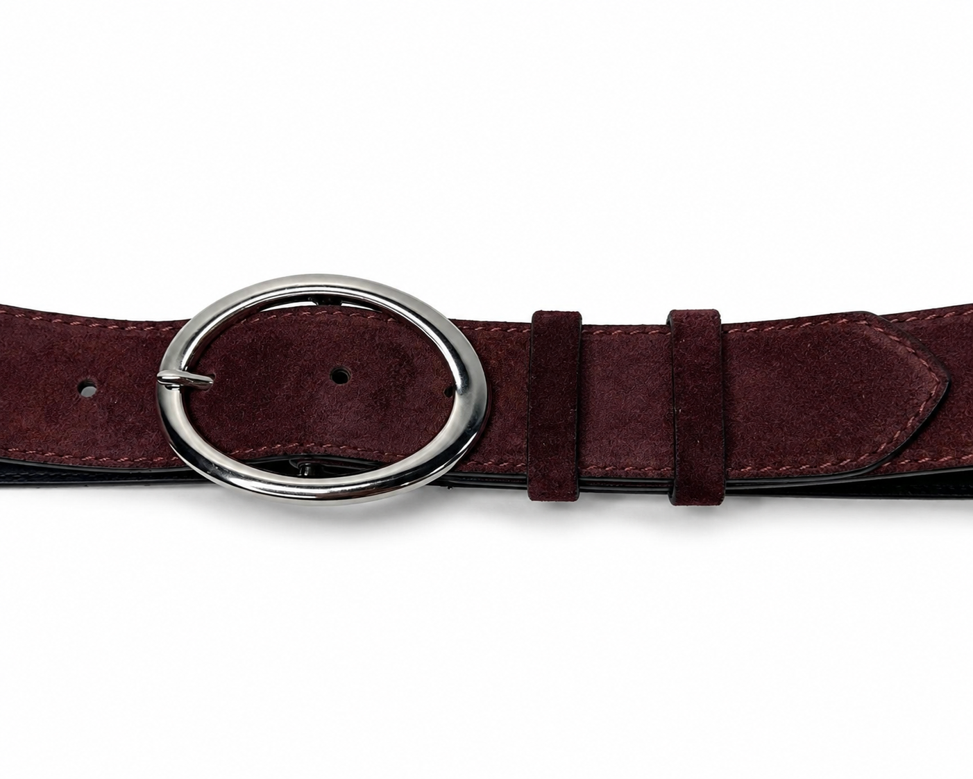 Serena Belt- Baby Burgundy süet
