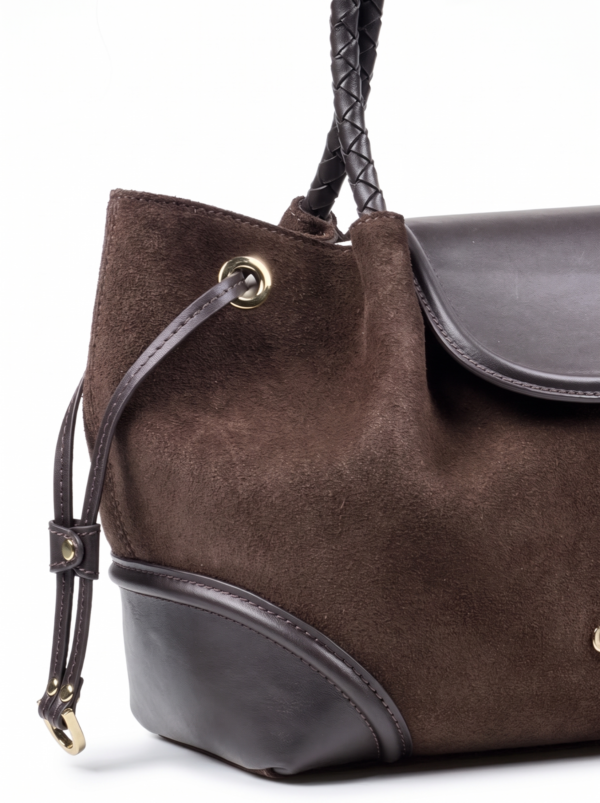 BLAIR Brown Suede çanta