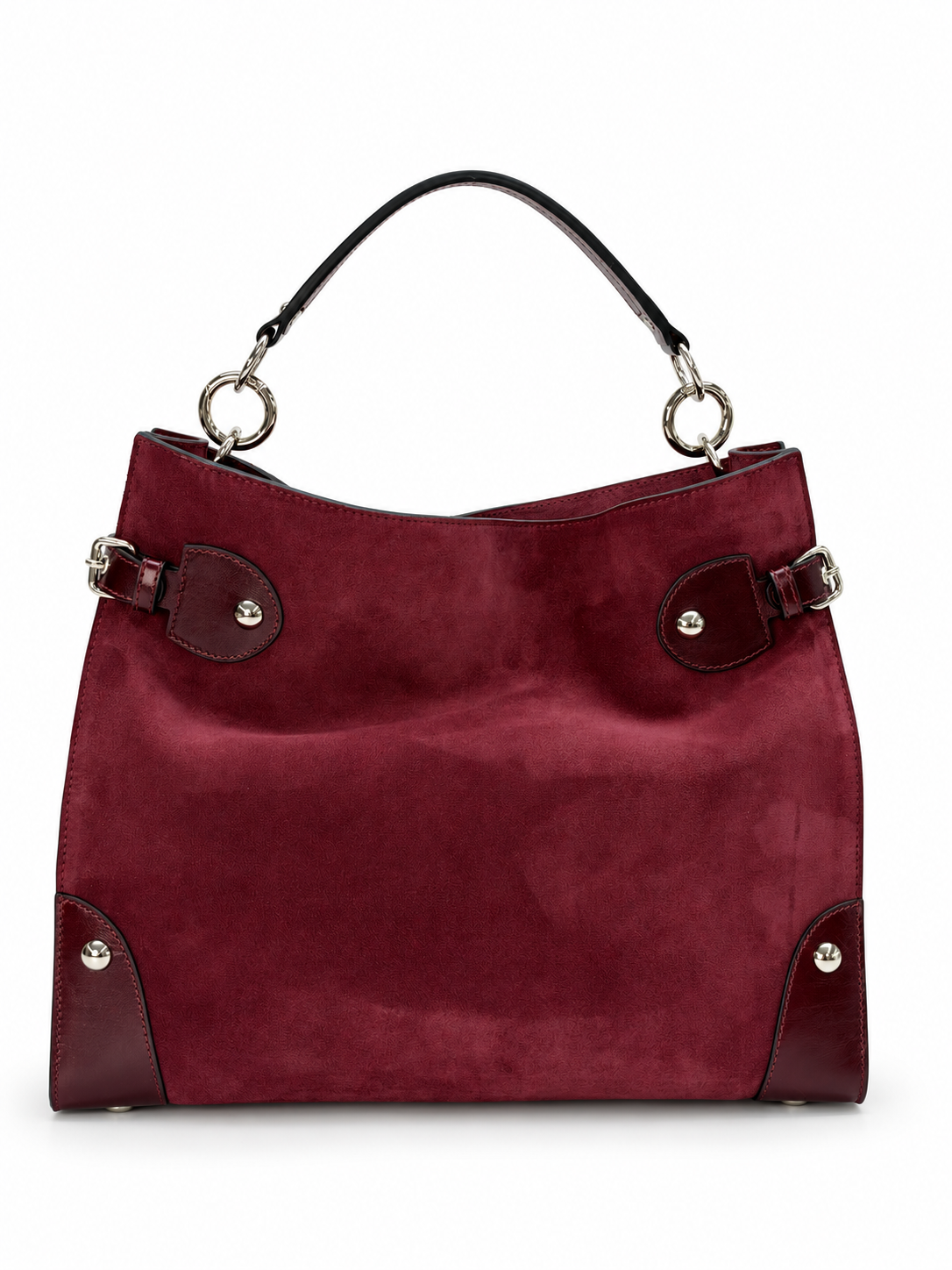 Trapper burgundy suede