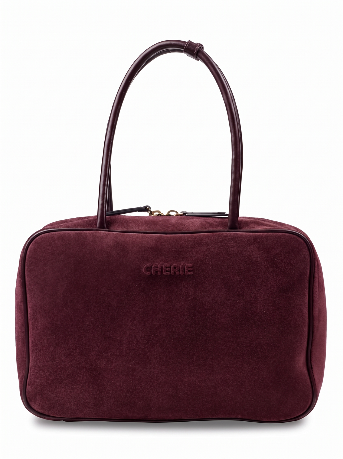 JUDY Burgundy Suede çanta