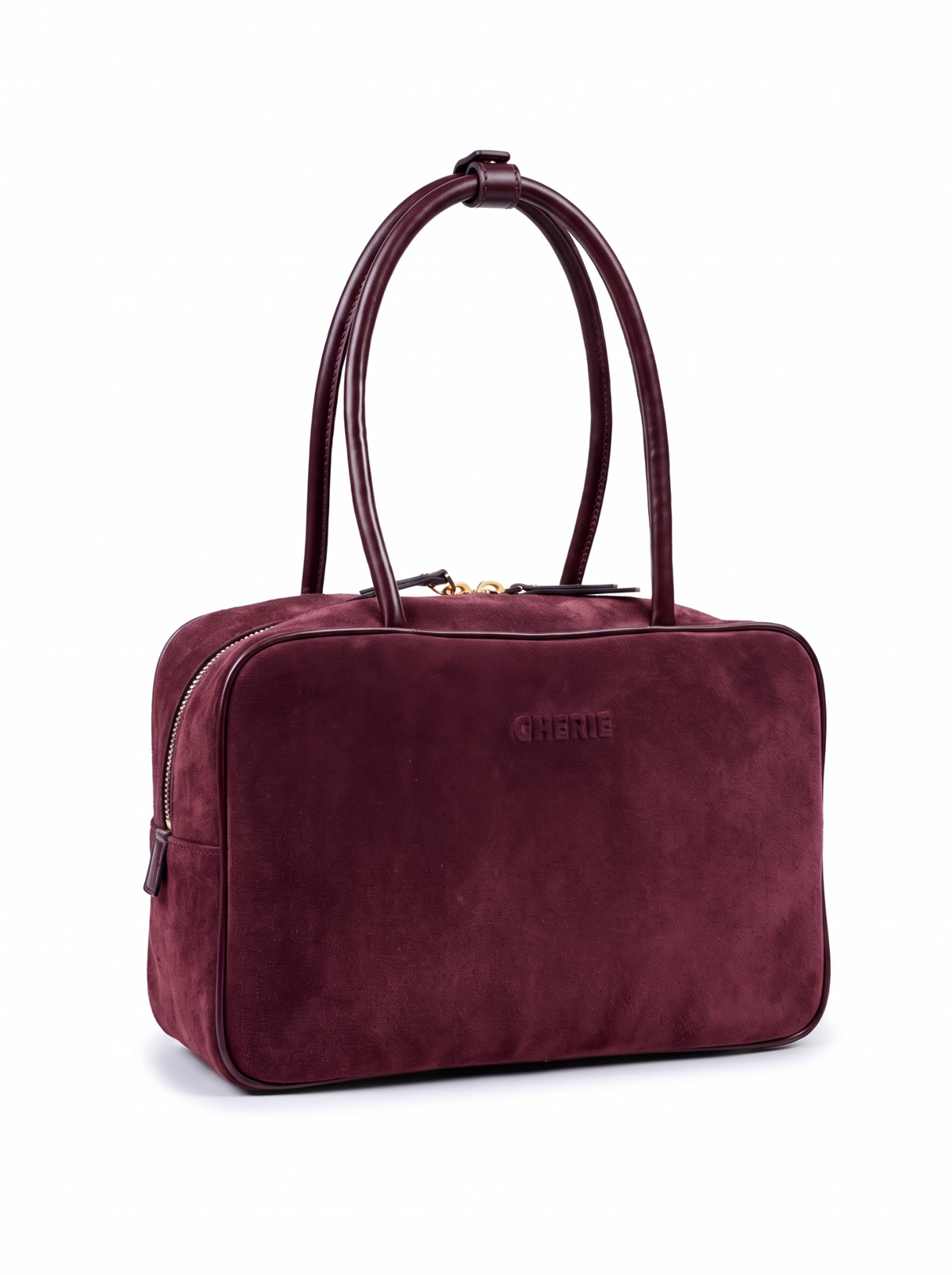 JUDY Burgundy Suede çanta