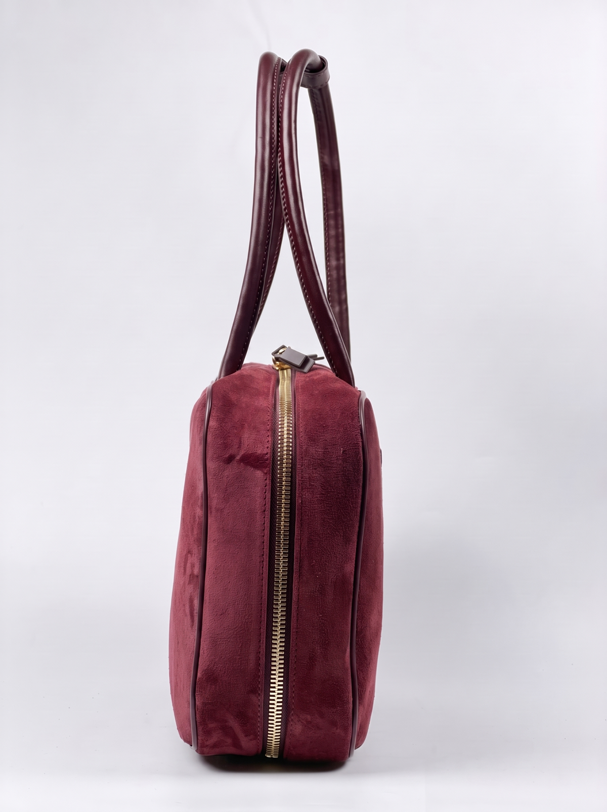 JUDY Burgundy Suede çanta