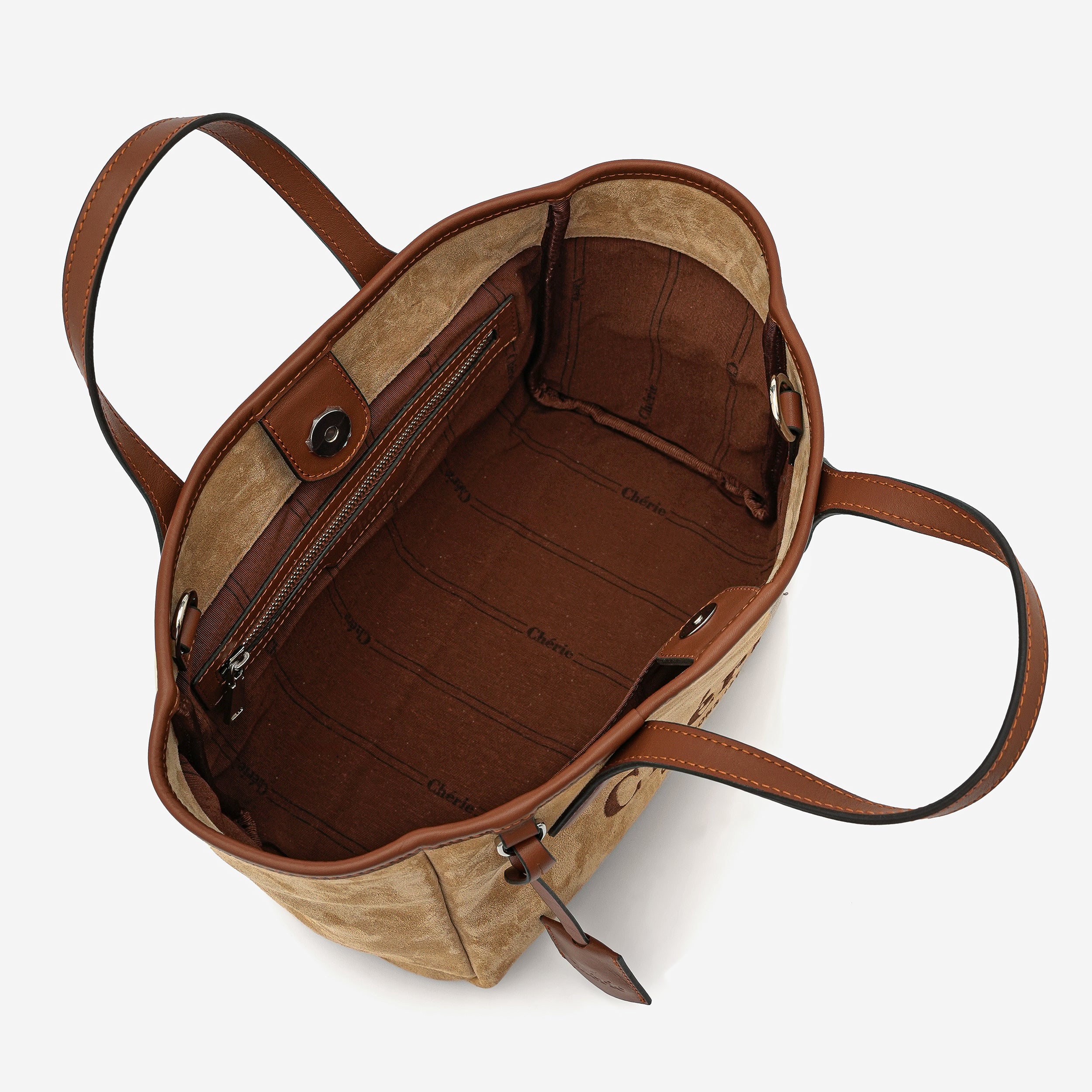 Rachel Mink Suede/Tan leather