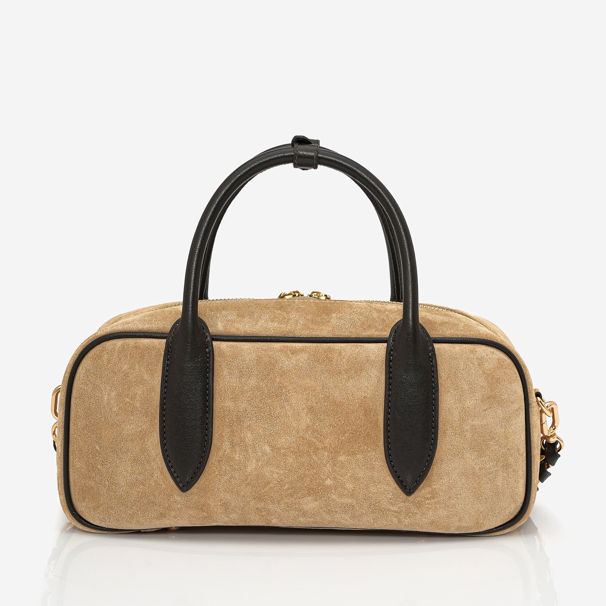Monaco - Biscuit suede/brown leather