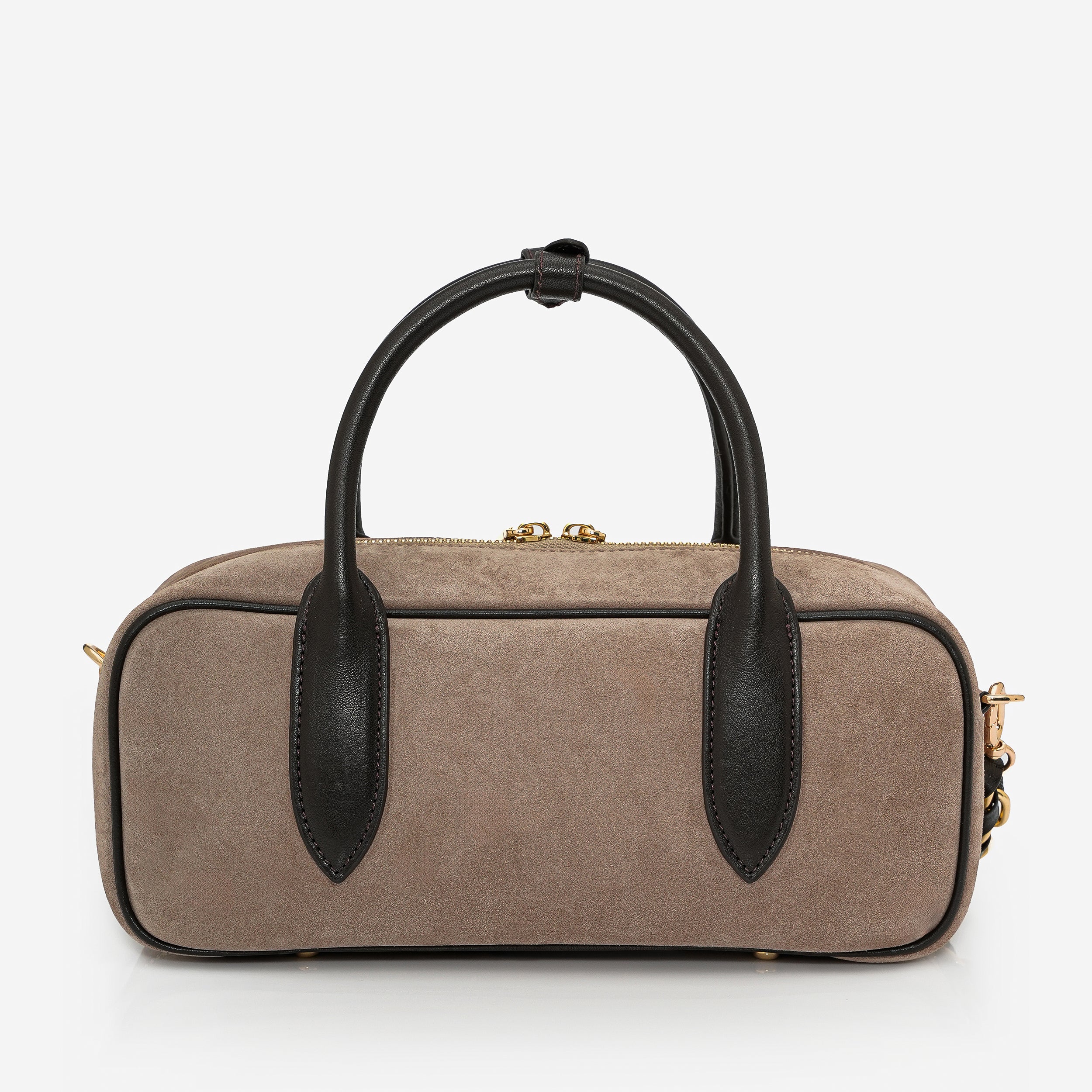 Monaco - Mink suede/brown leather