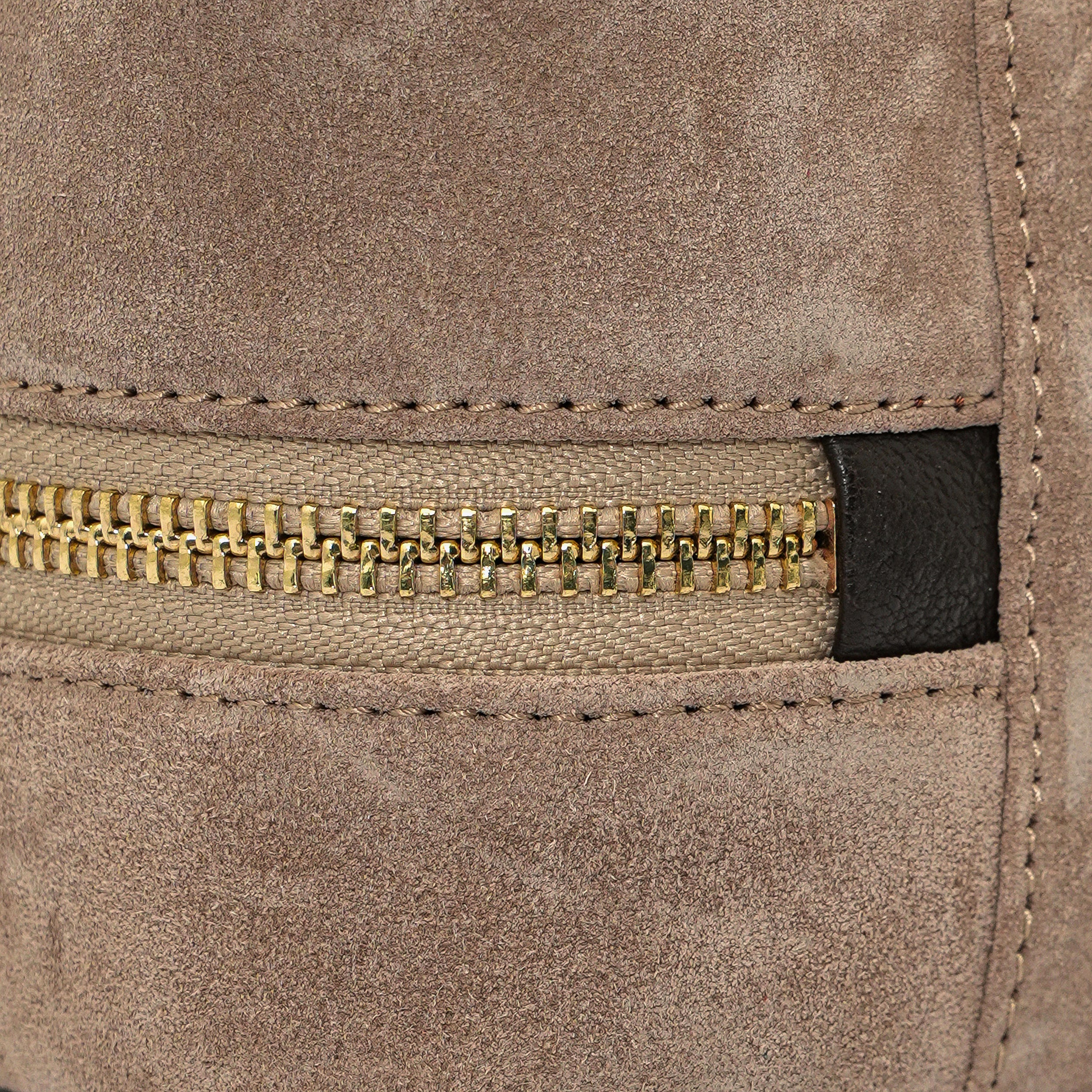Monaco - Mink suede/brown leather