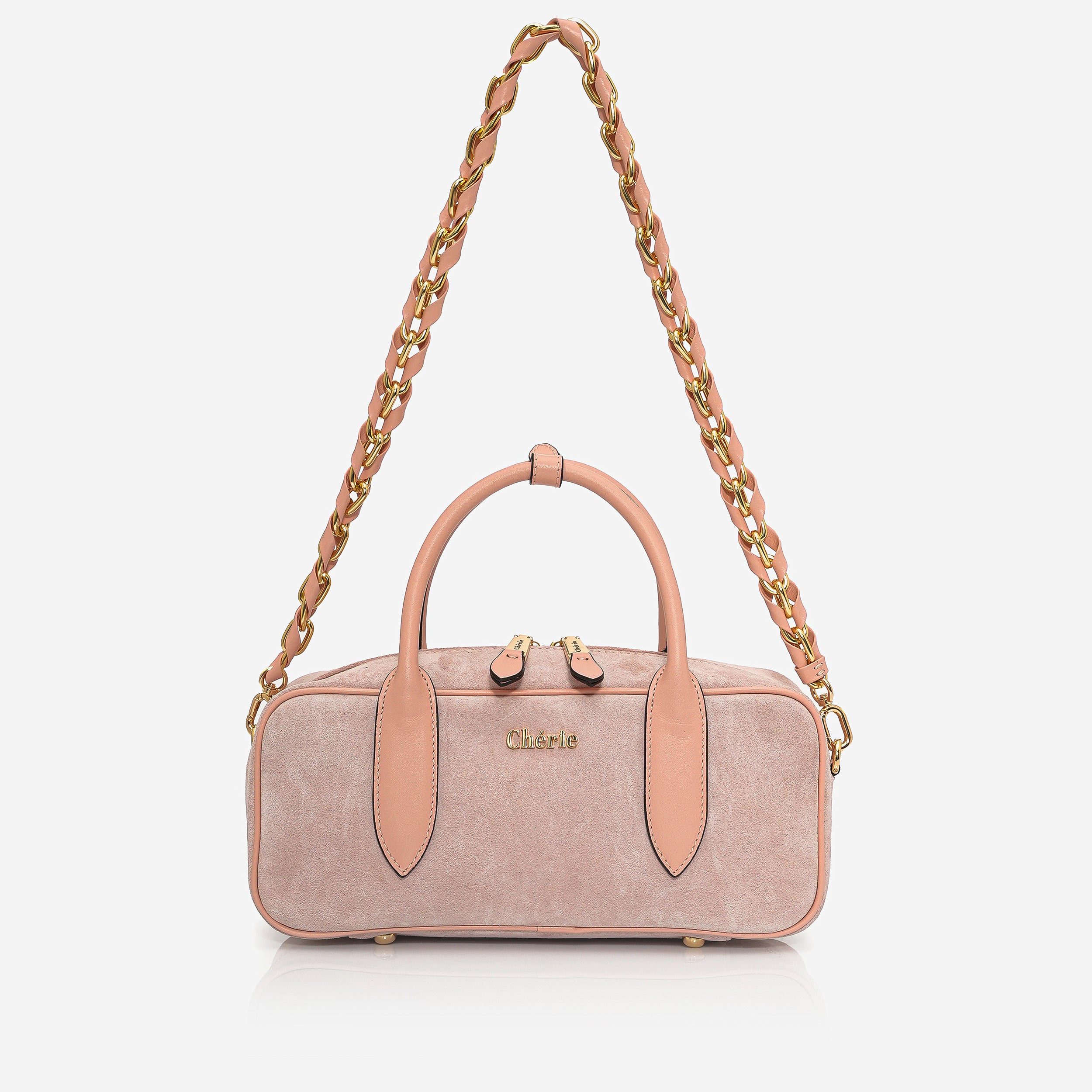Monaco - Baby pink suede/baby pink leather