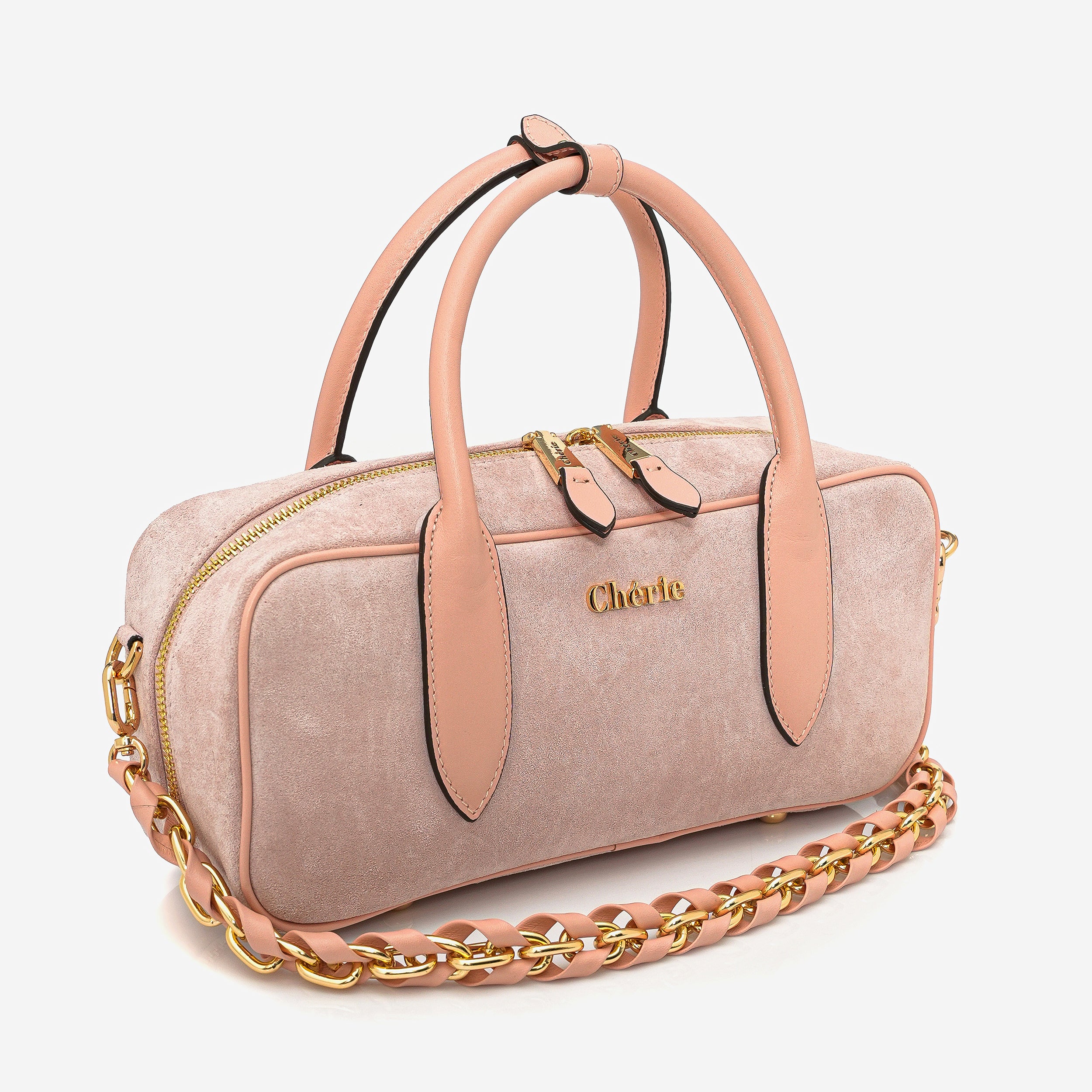 Monaco - Baby pink suede/baby pink leather