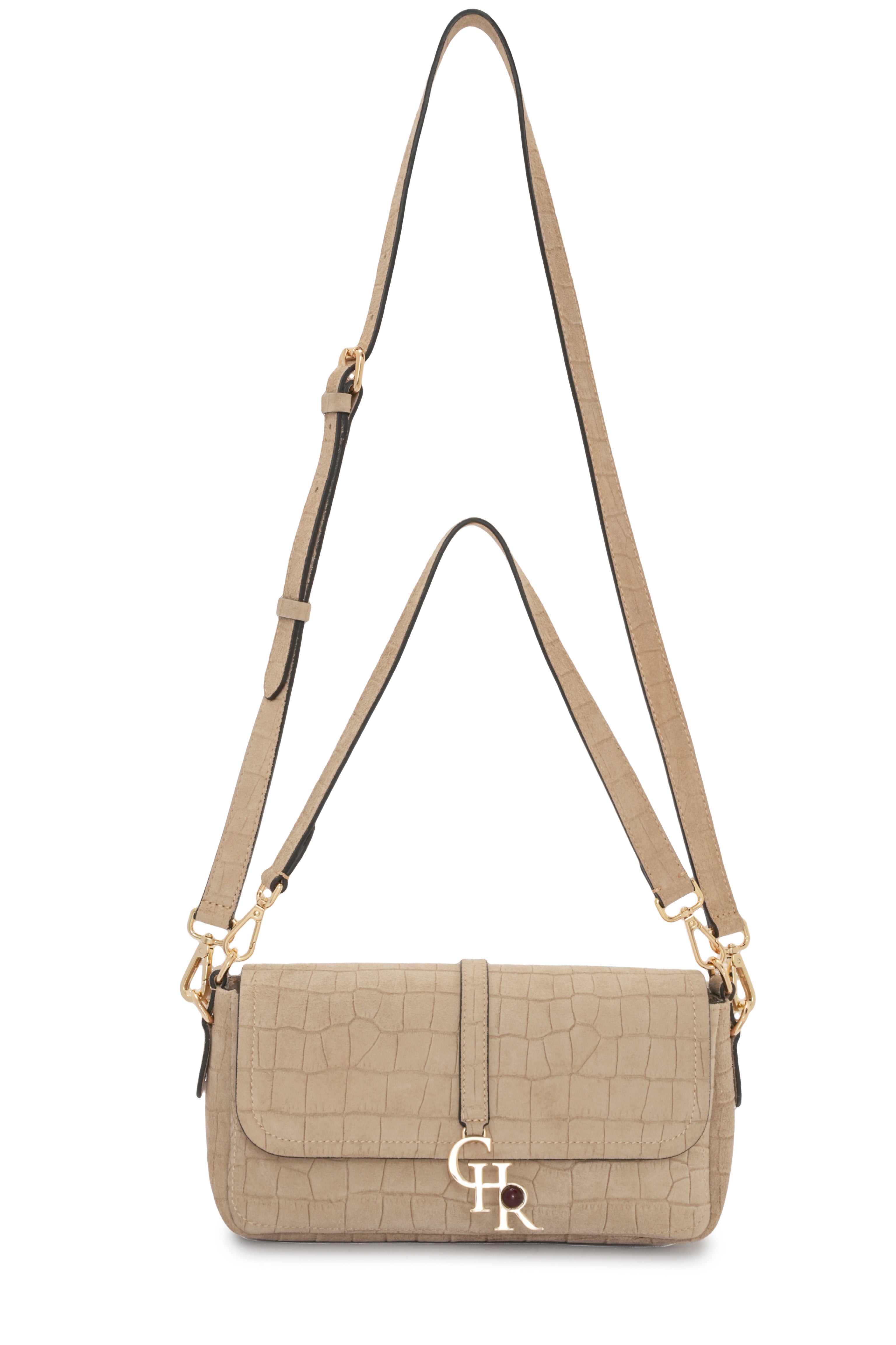 Stella - Biscuit Croc Suede | Medium