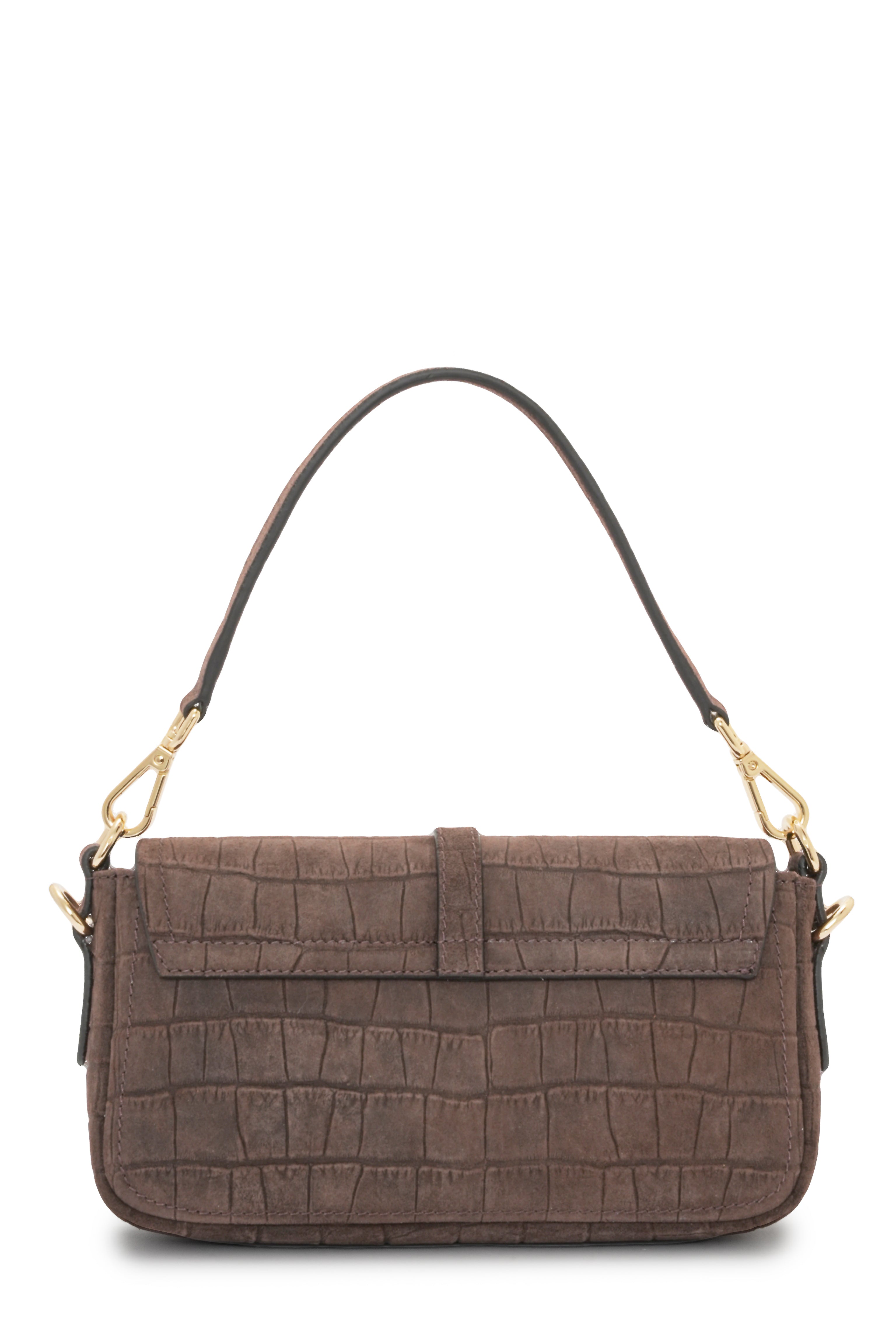 Stella - Brown Croc Suede | Medium