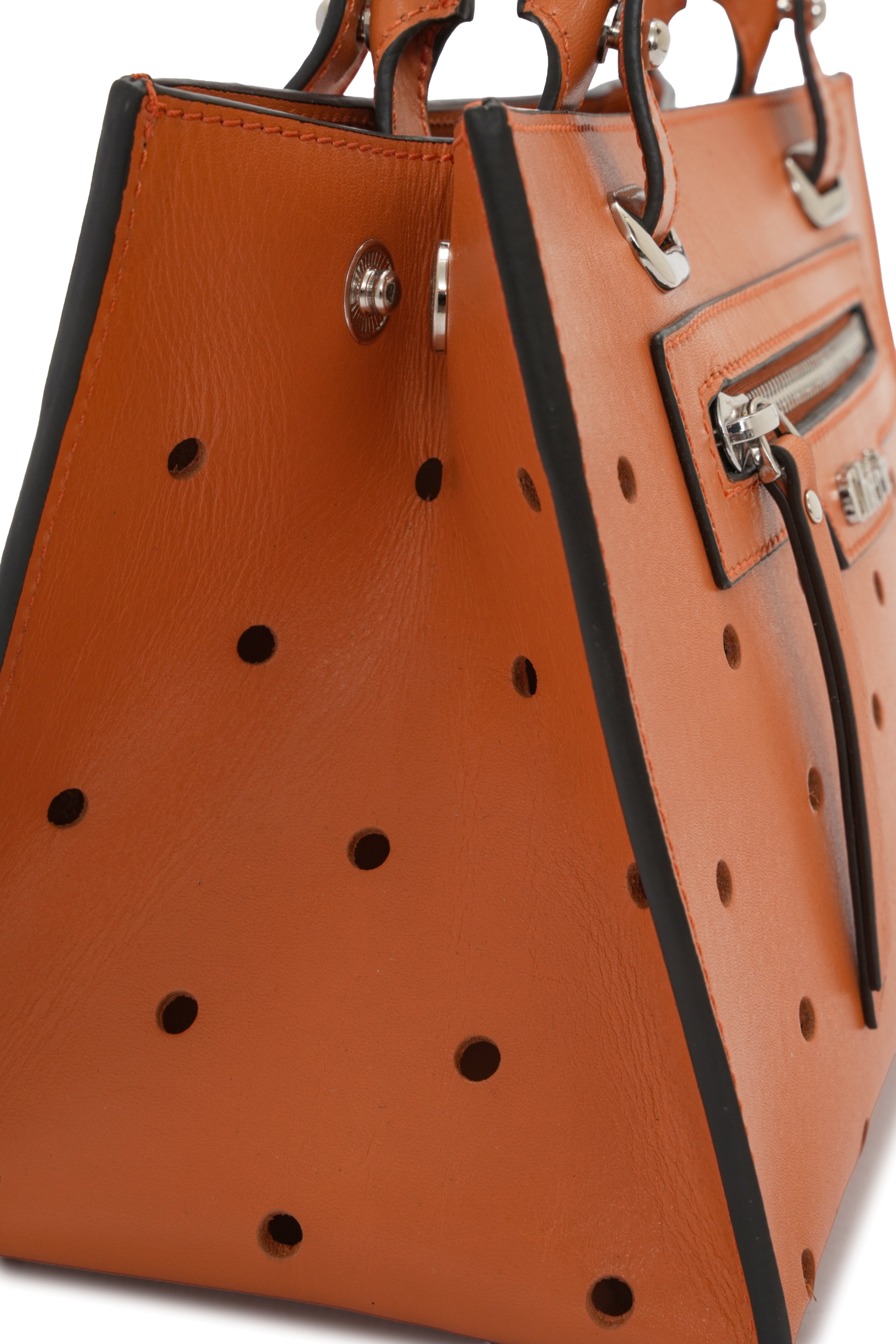 Paris - Orange Leather Mini