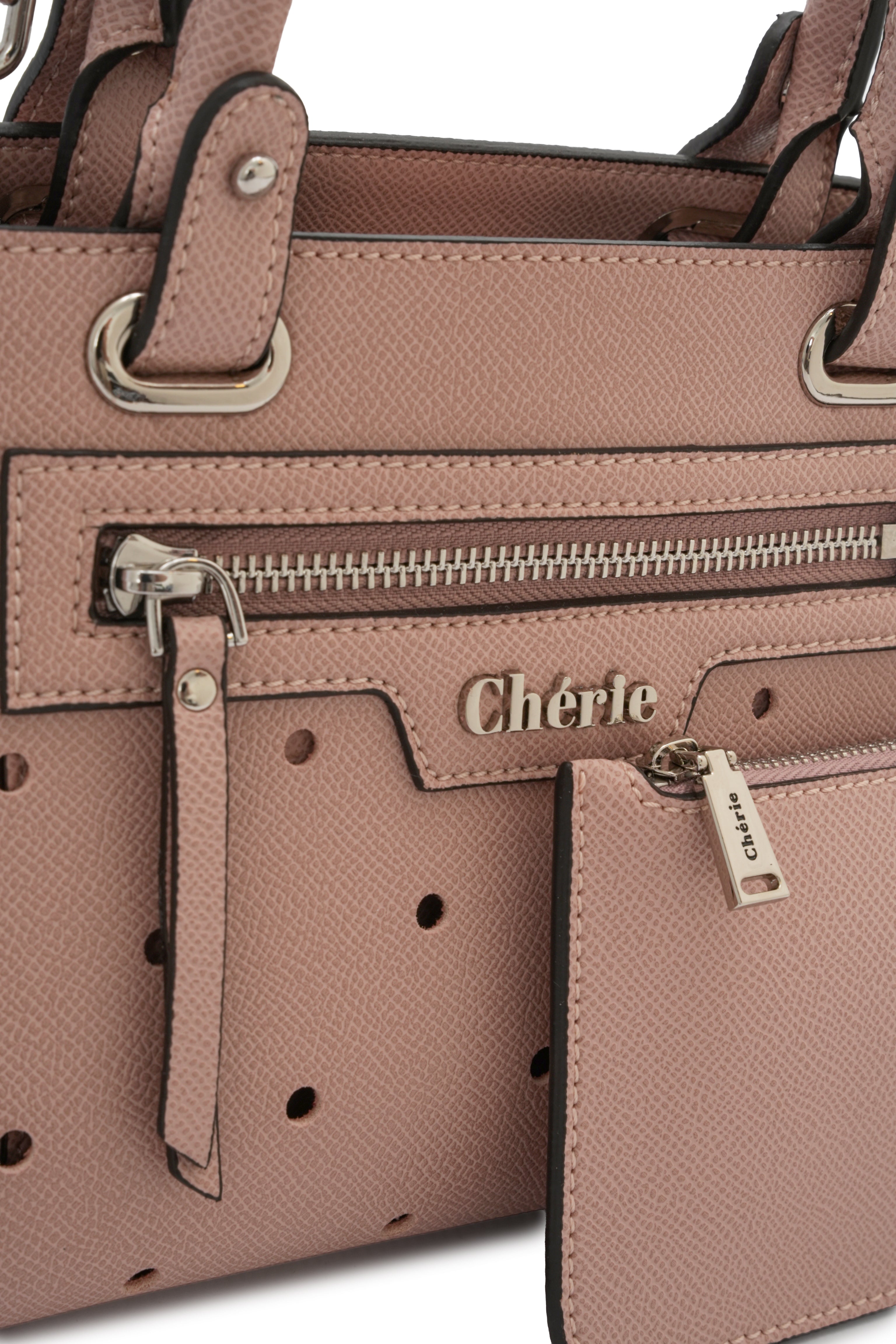 Paris -Pink Vegan Leather Mini