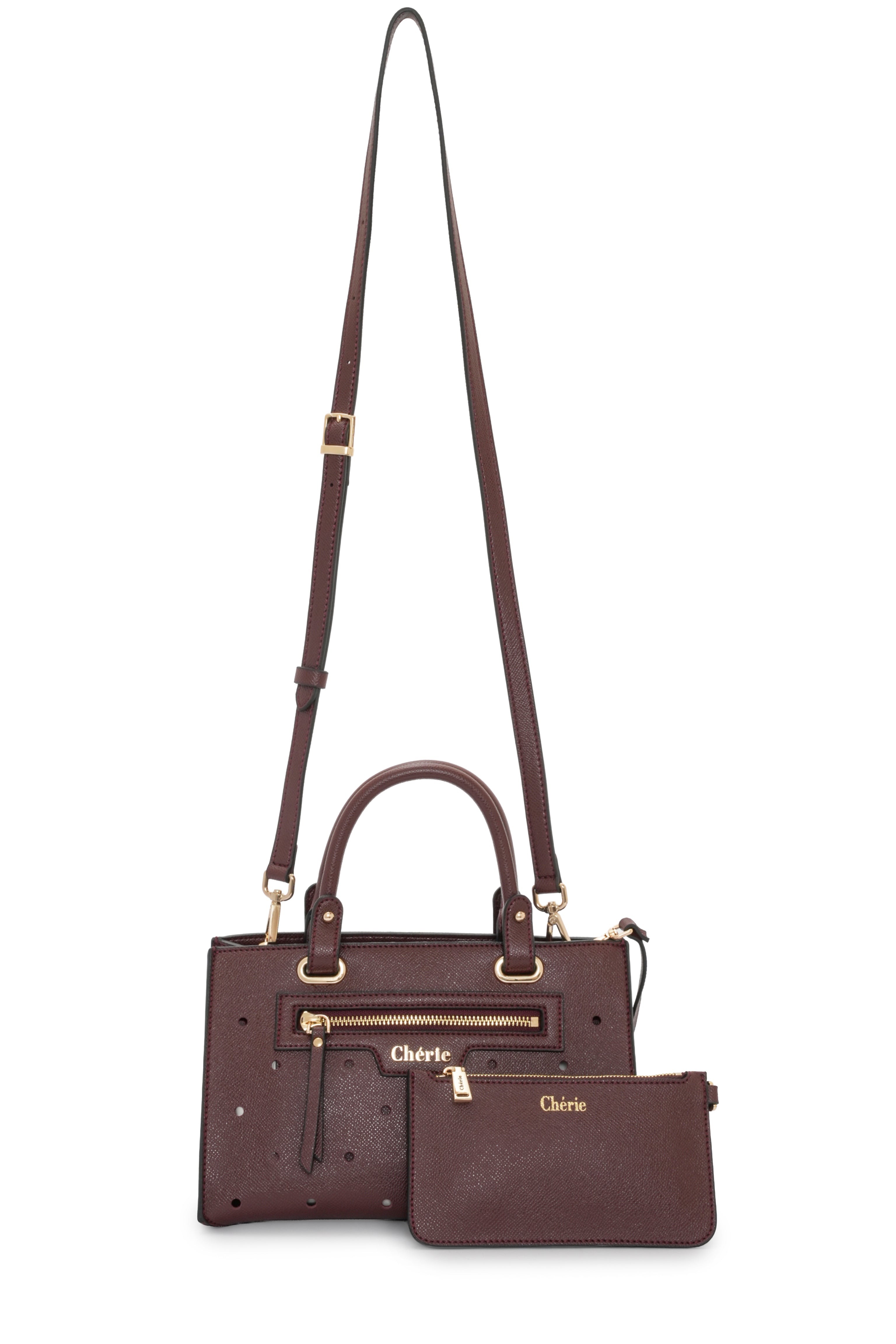Paris - Burgundy Vegan Leather Mini