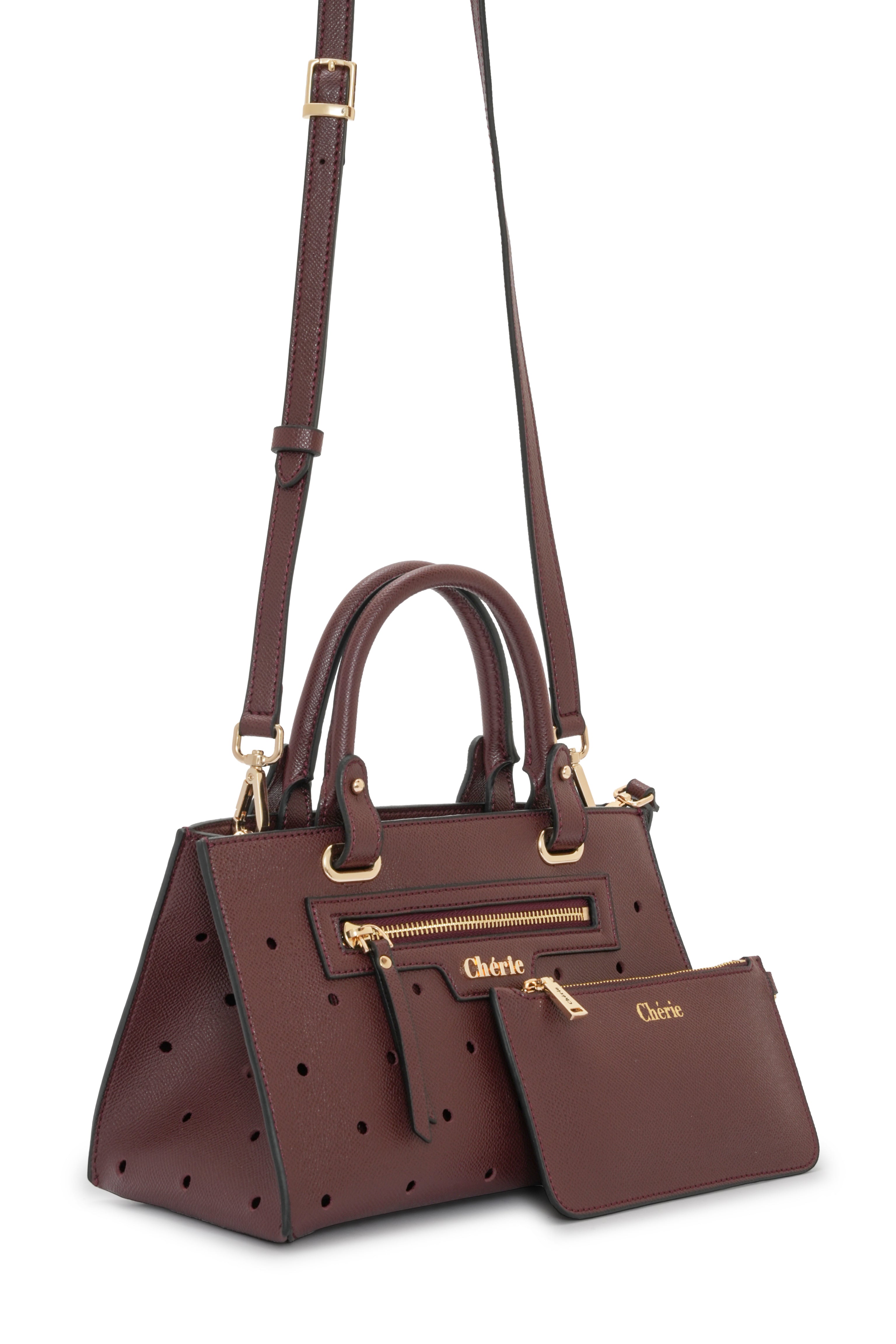Paris - Burgundy Vegan Leather Mini