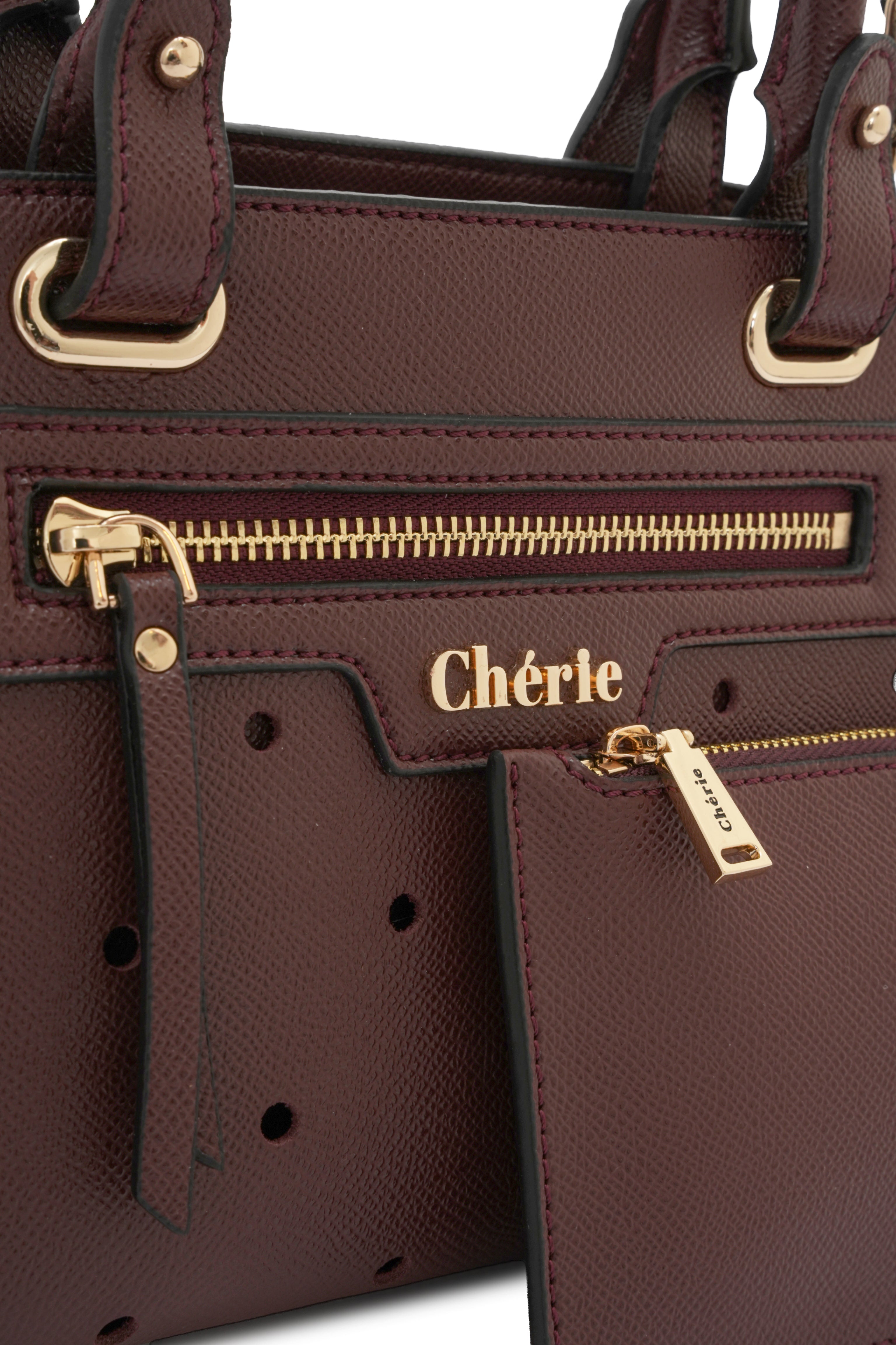 Paris - Burgundy Vegan Leather Mini
