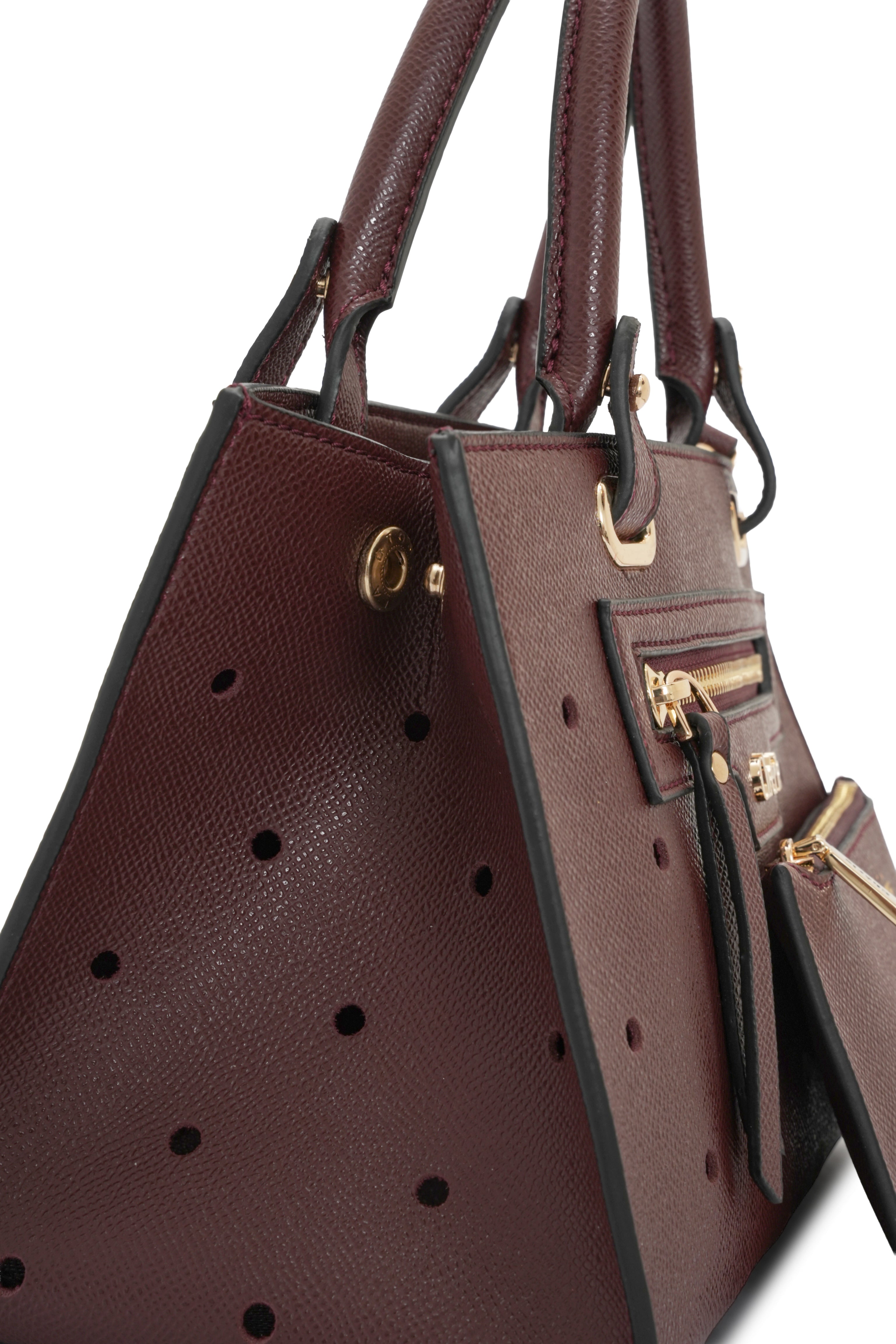 Paris - Burgundy Vegan Leather Mini