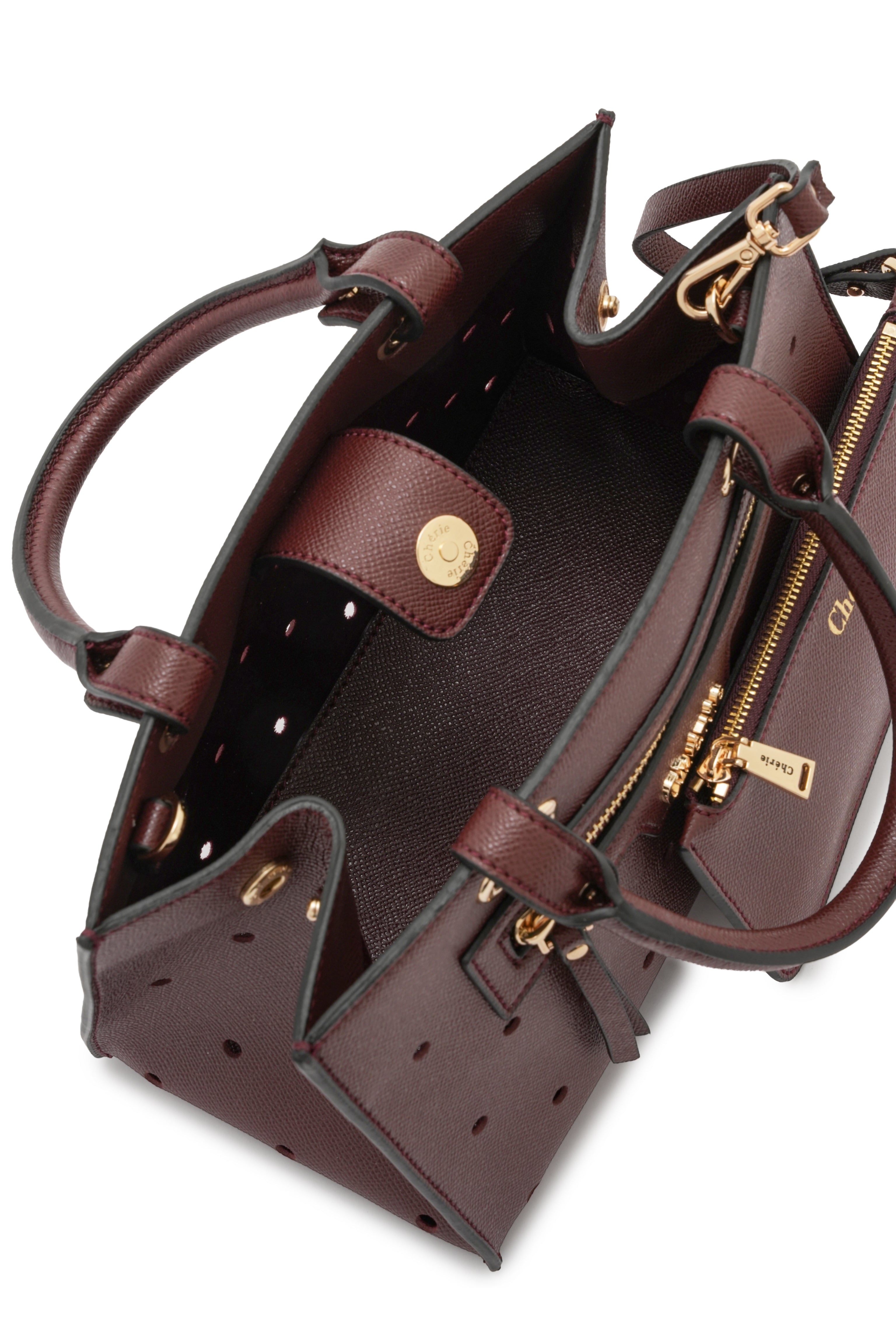 Paris - Burgundy Vegan Leather Mini