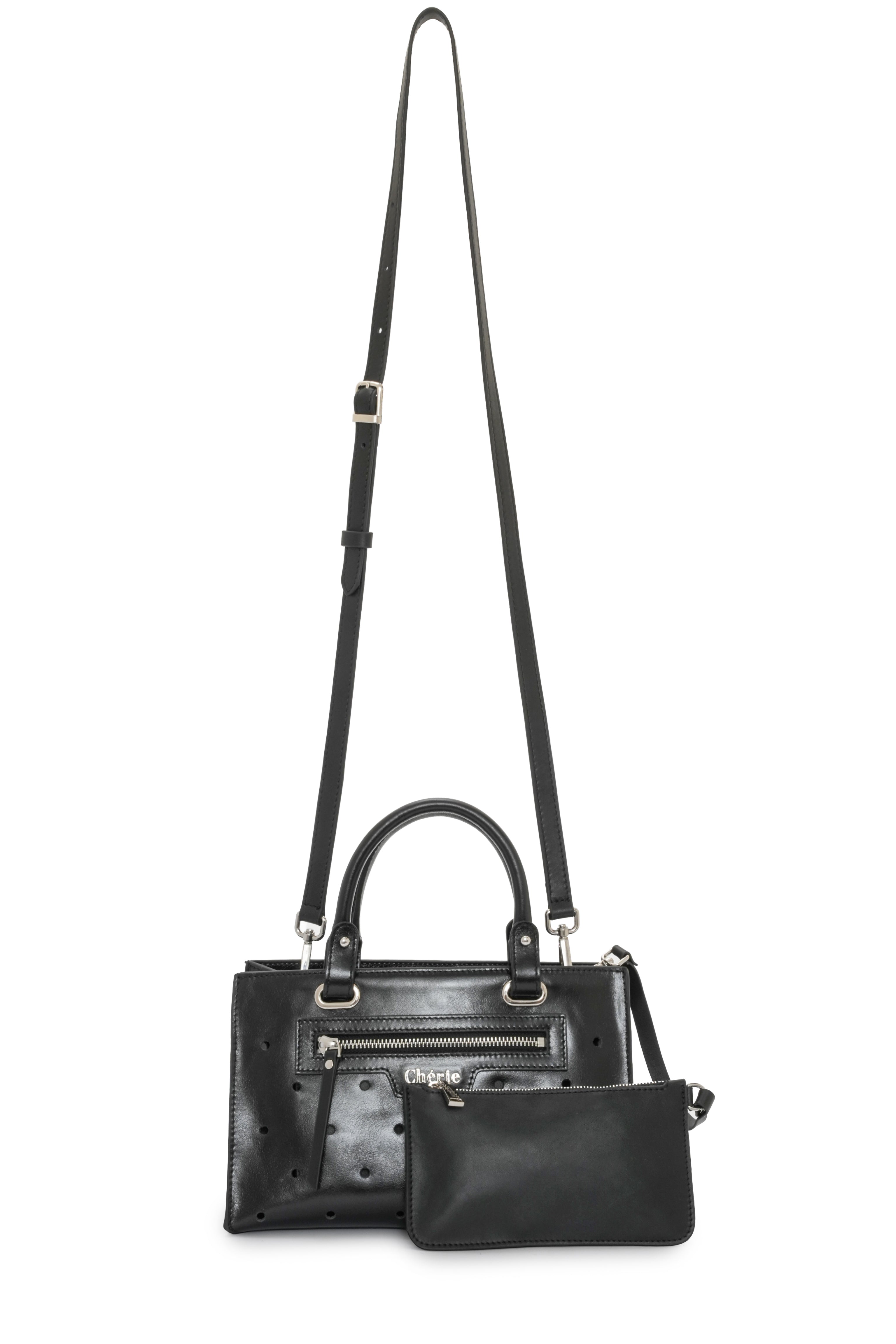 Paris - Black Leather Mini