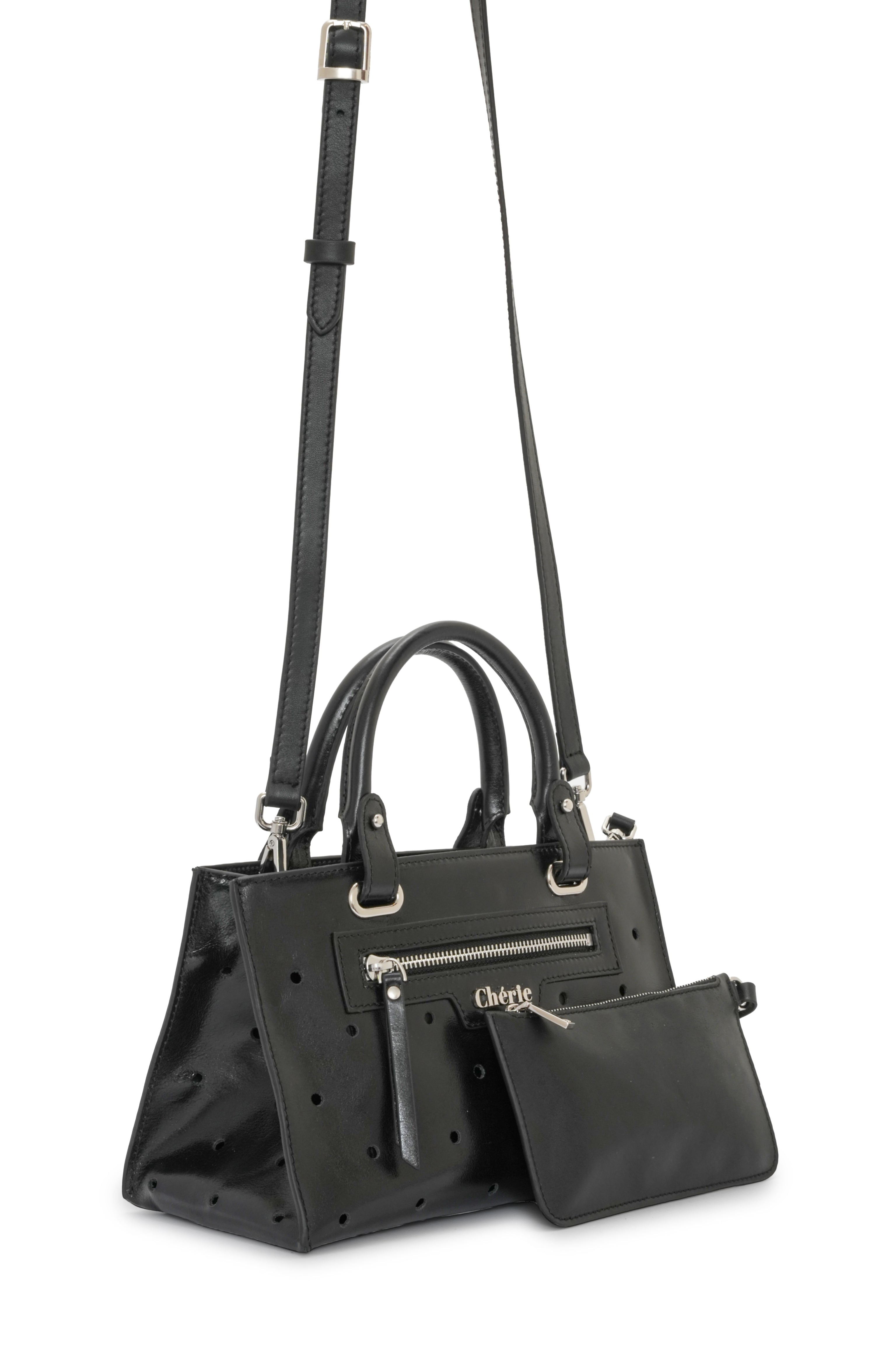 Paris - Black Leather Mini
