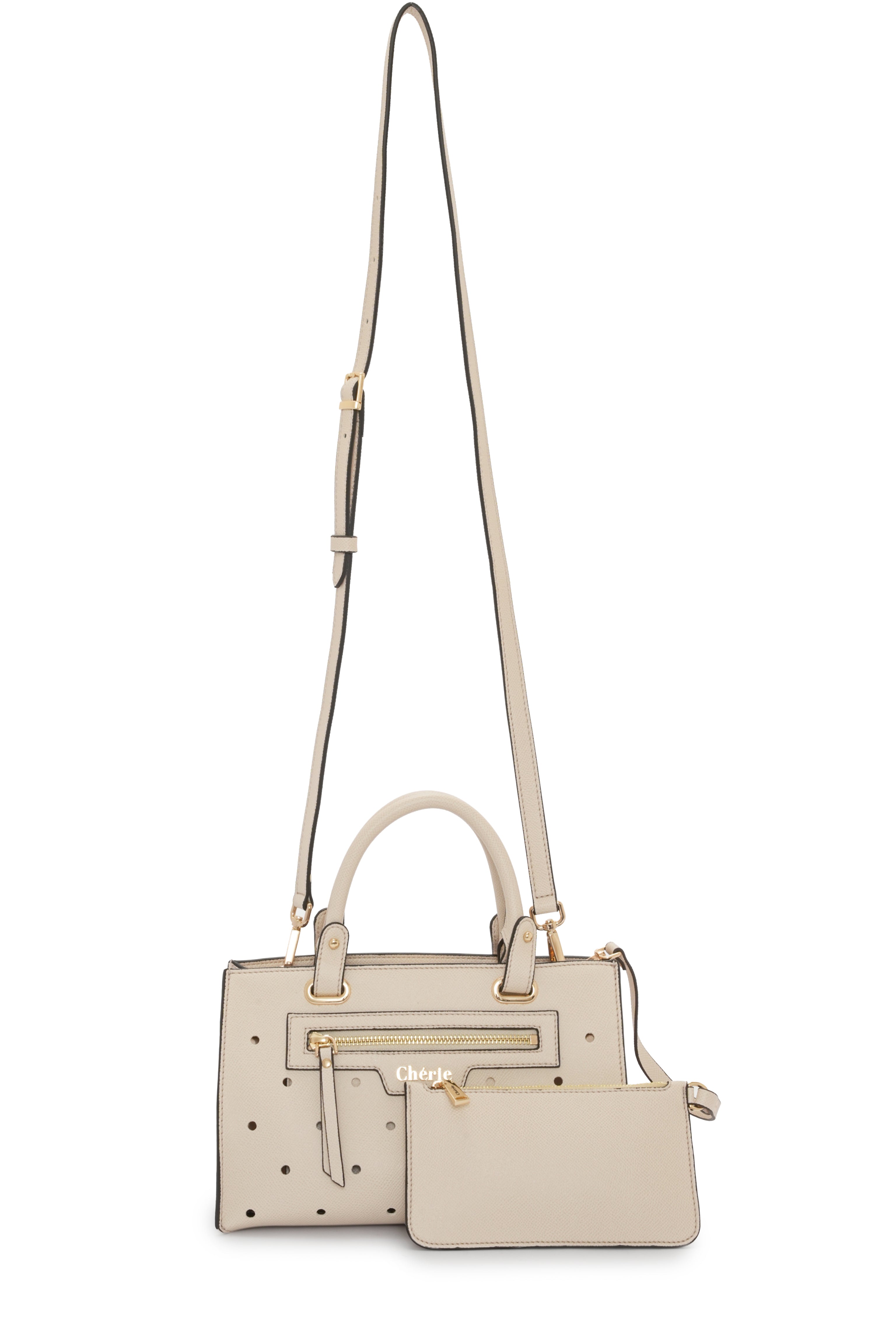 Paris - Beige Vegan Leather Mini