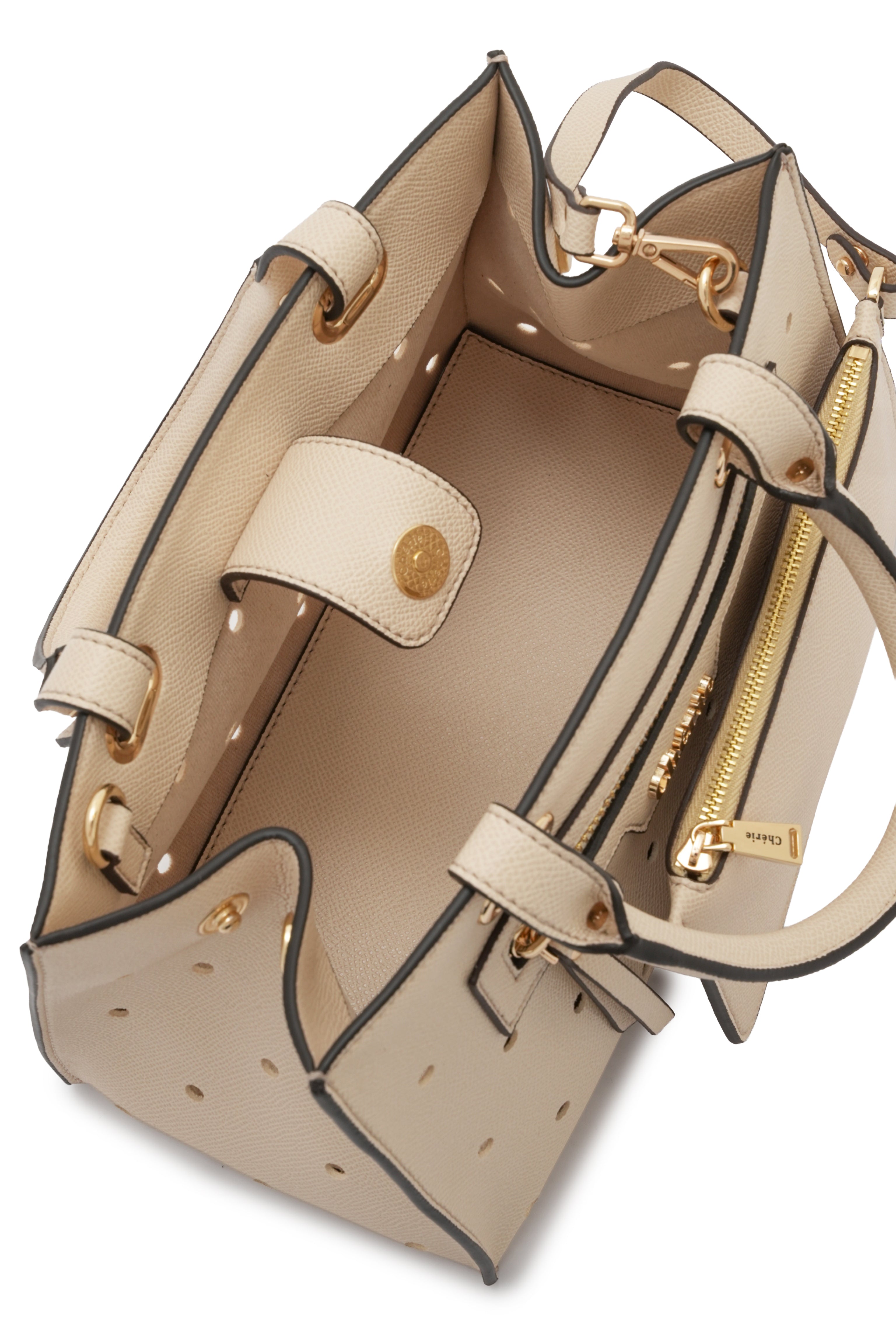 Paris - Beige Vegan Leather Mini