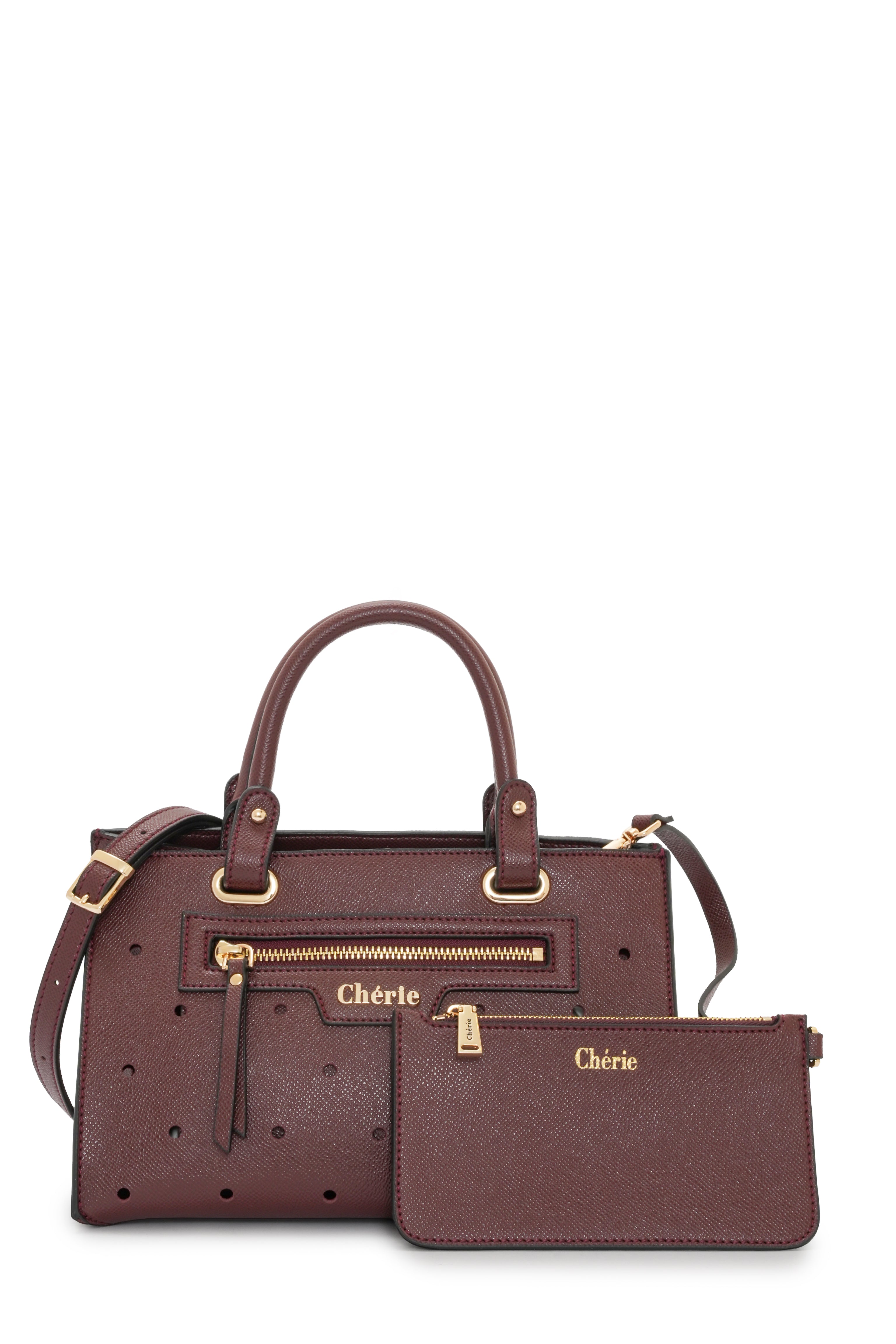 Paris - Burgundy Vegan Leather Mini