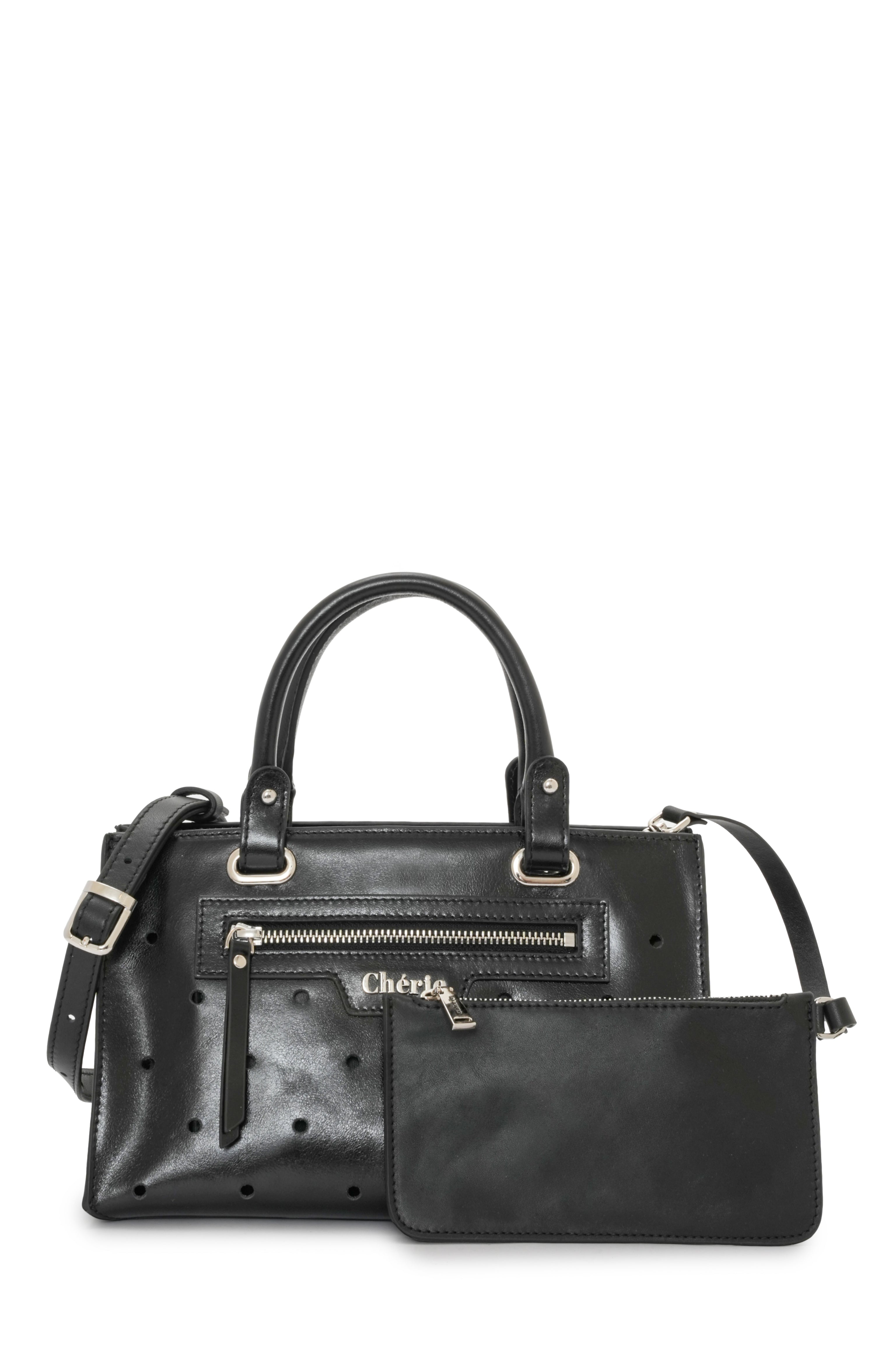 Paris - Black Leather Mini