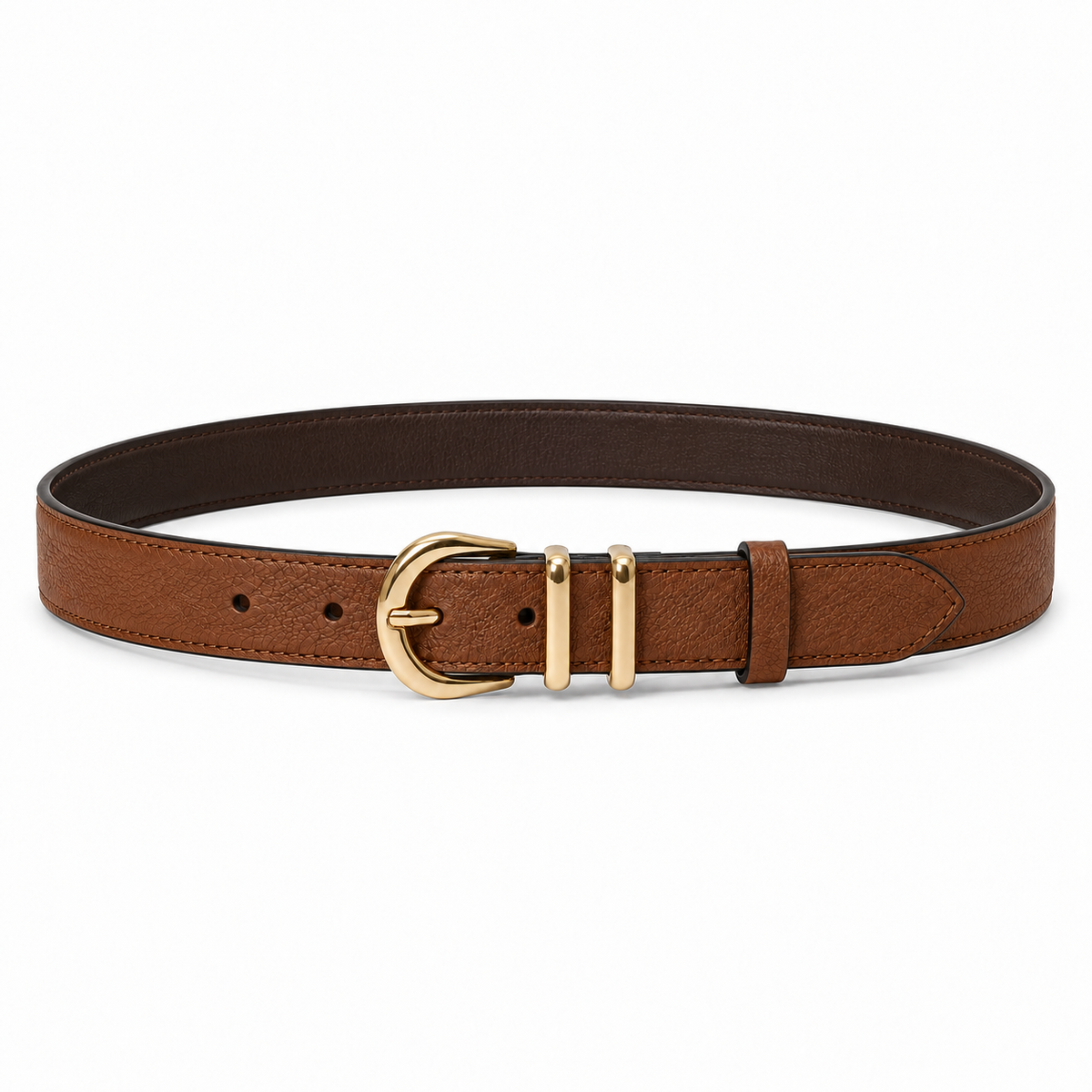 Cozy 3 cm Gold Taba Floter Deri – Görsel 3
