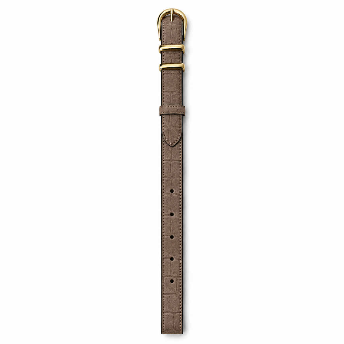 Cozy 3 cm Gold Vizon Kroko Süet – Görsel 4