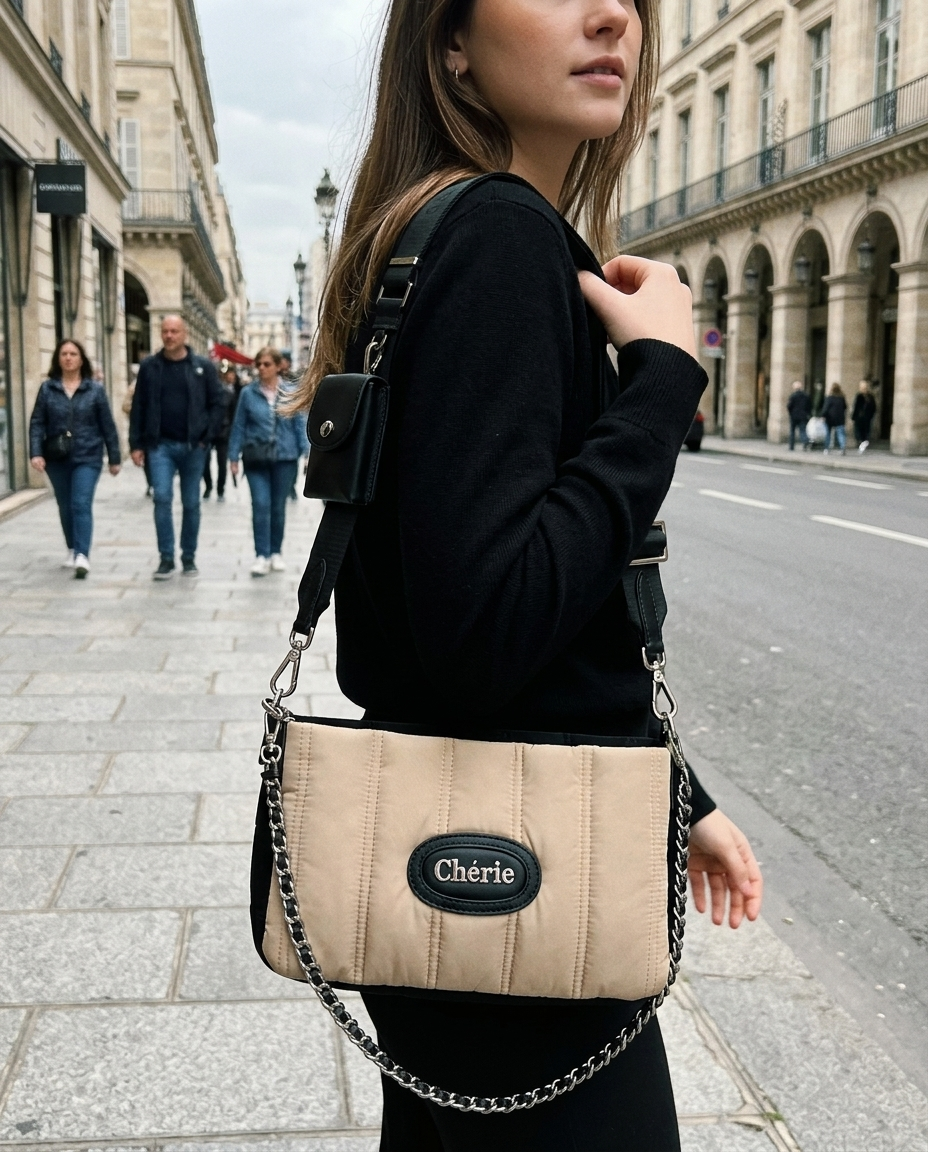 Lovita parachute black creme - model