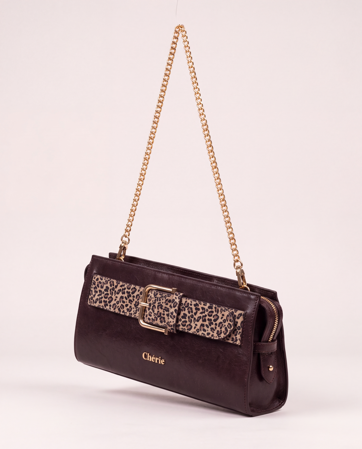 Serena Brown Leopard – uzun zincirle yandan