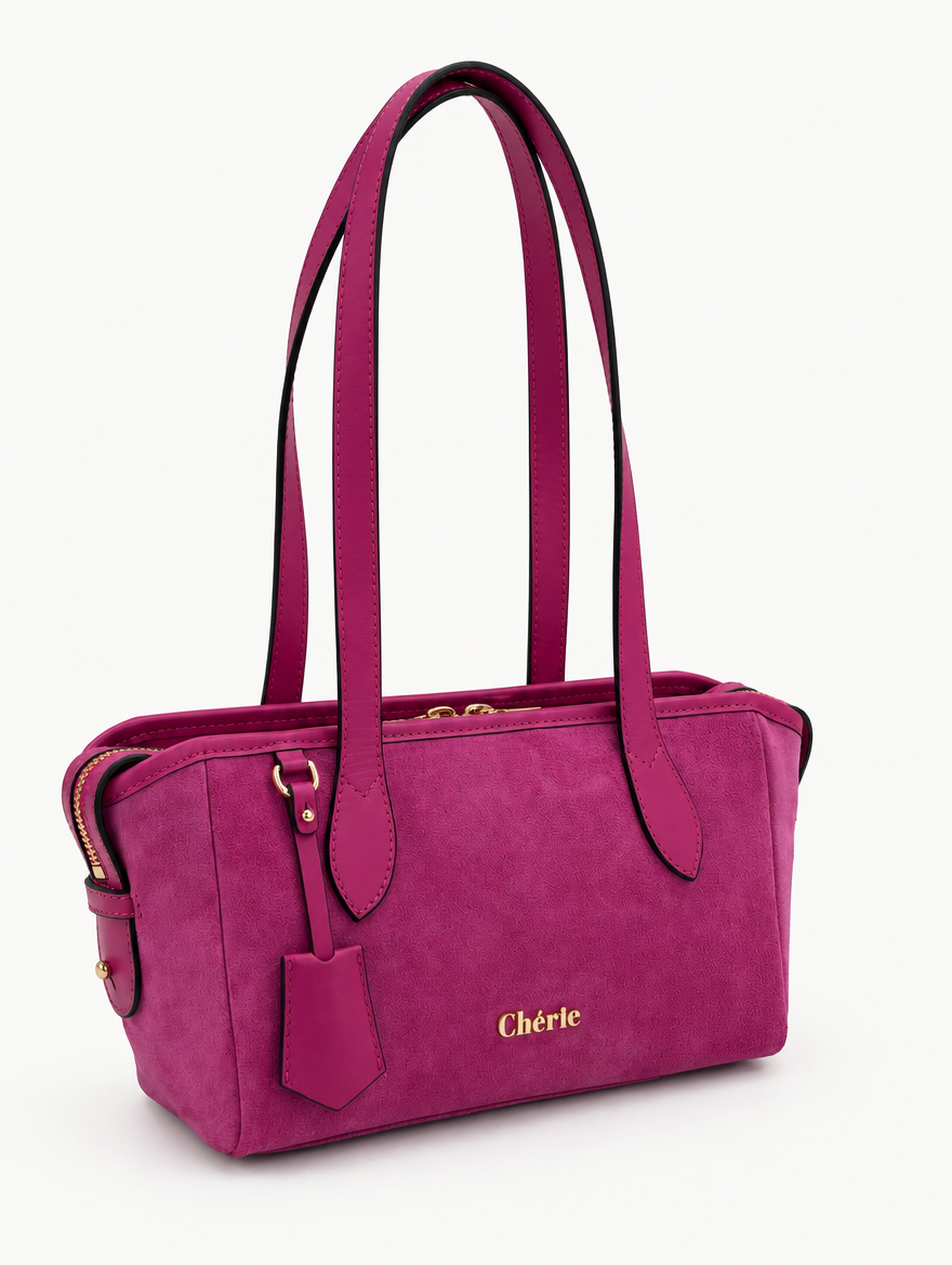 RACHEL SHOULDER - PINK SUEDE