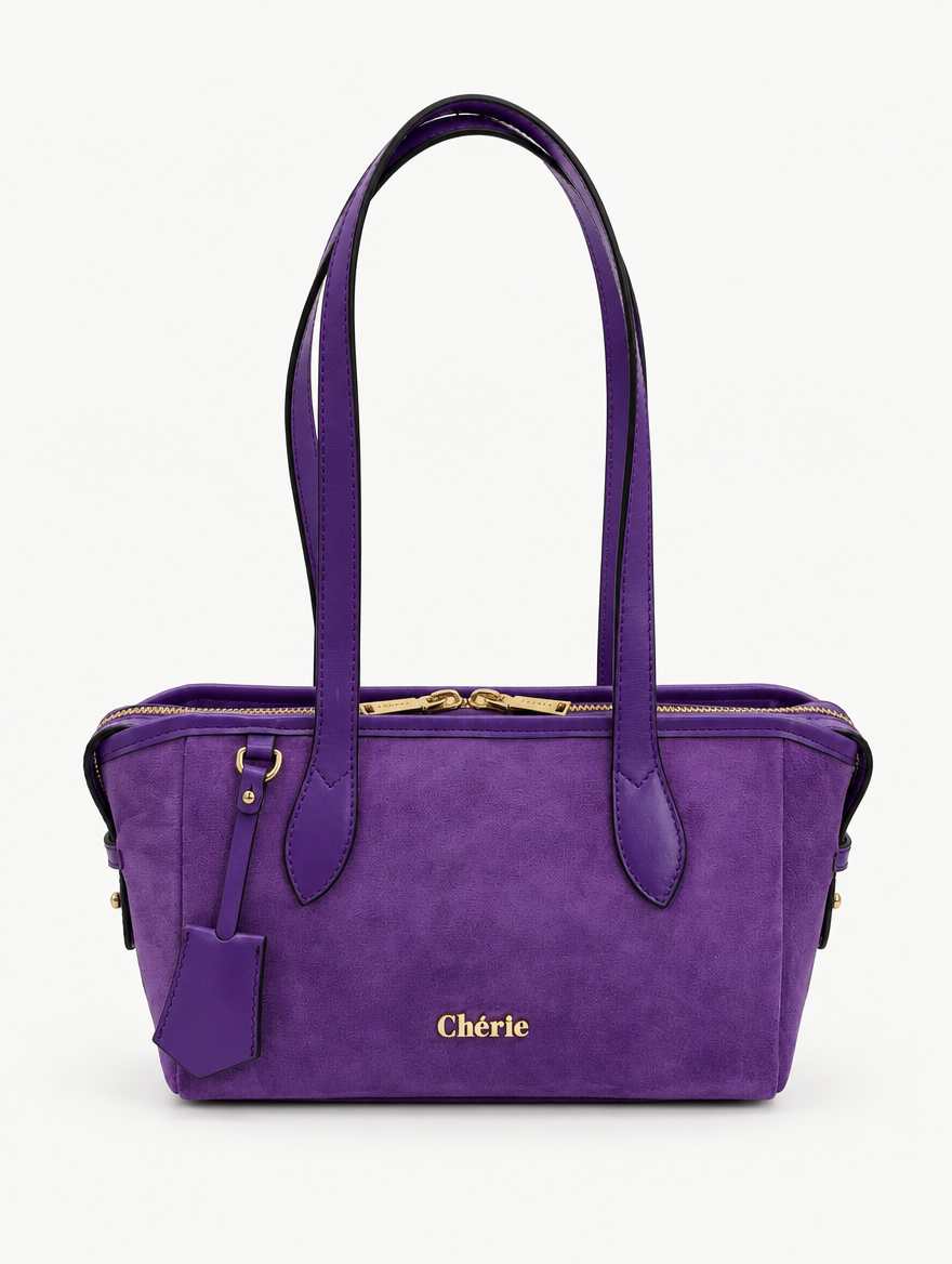 RACHEL SHOULDER - PURPLE SUEDE