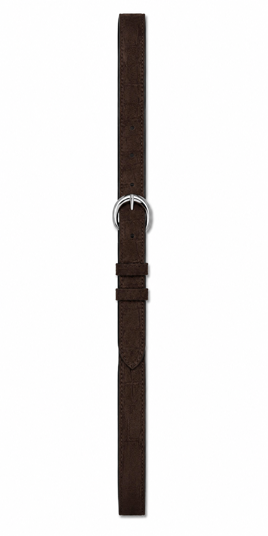 Dany Belt - Kahverengi Croc Süet