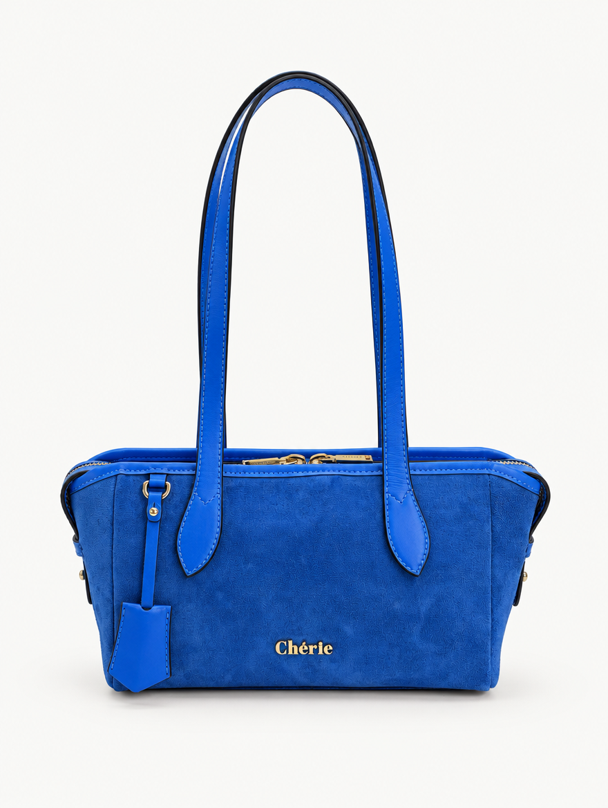 RACHEL SHOULDER - BLUE SUEDE